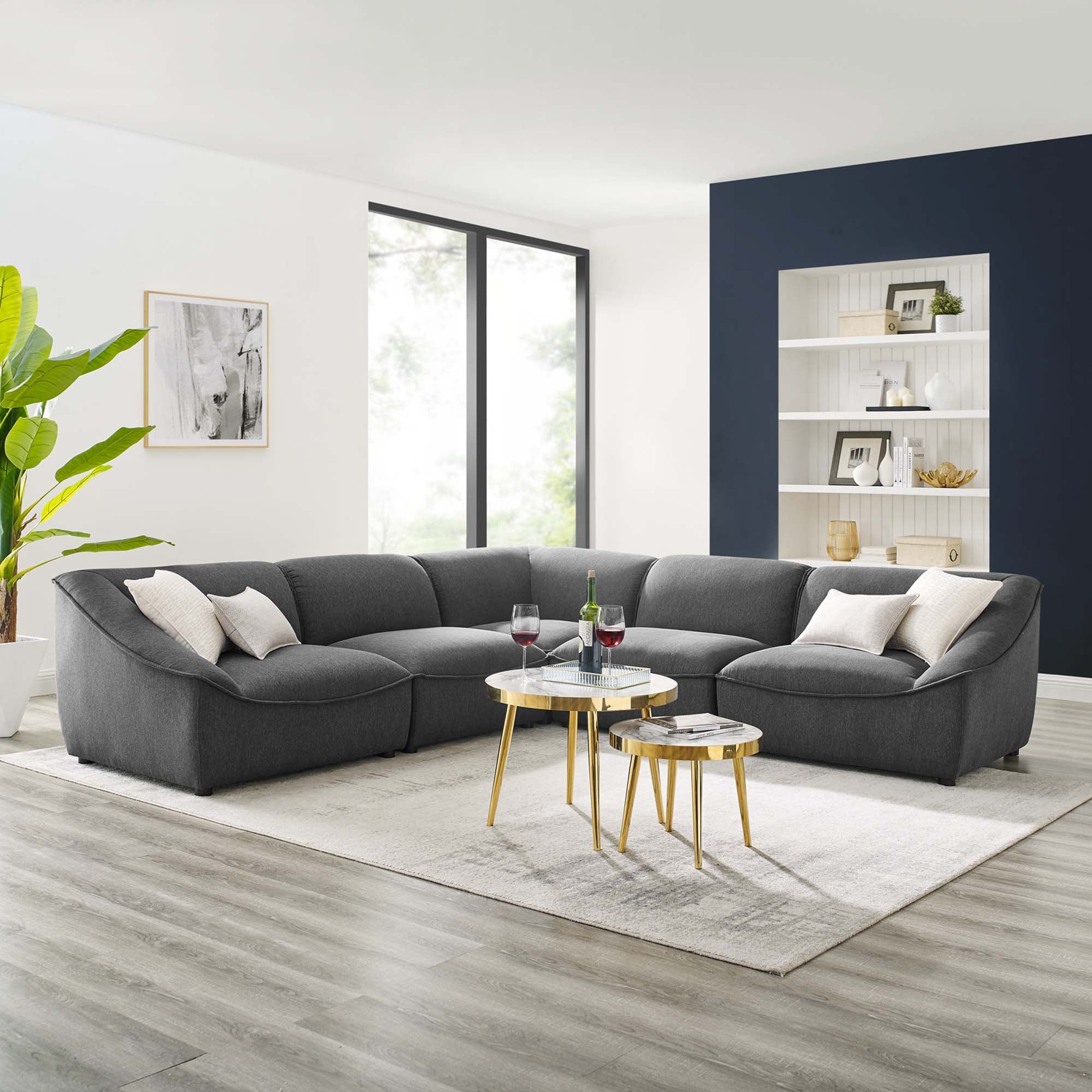 Comprise 5-Piece Sectional Sofa by Modway