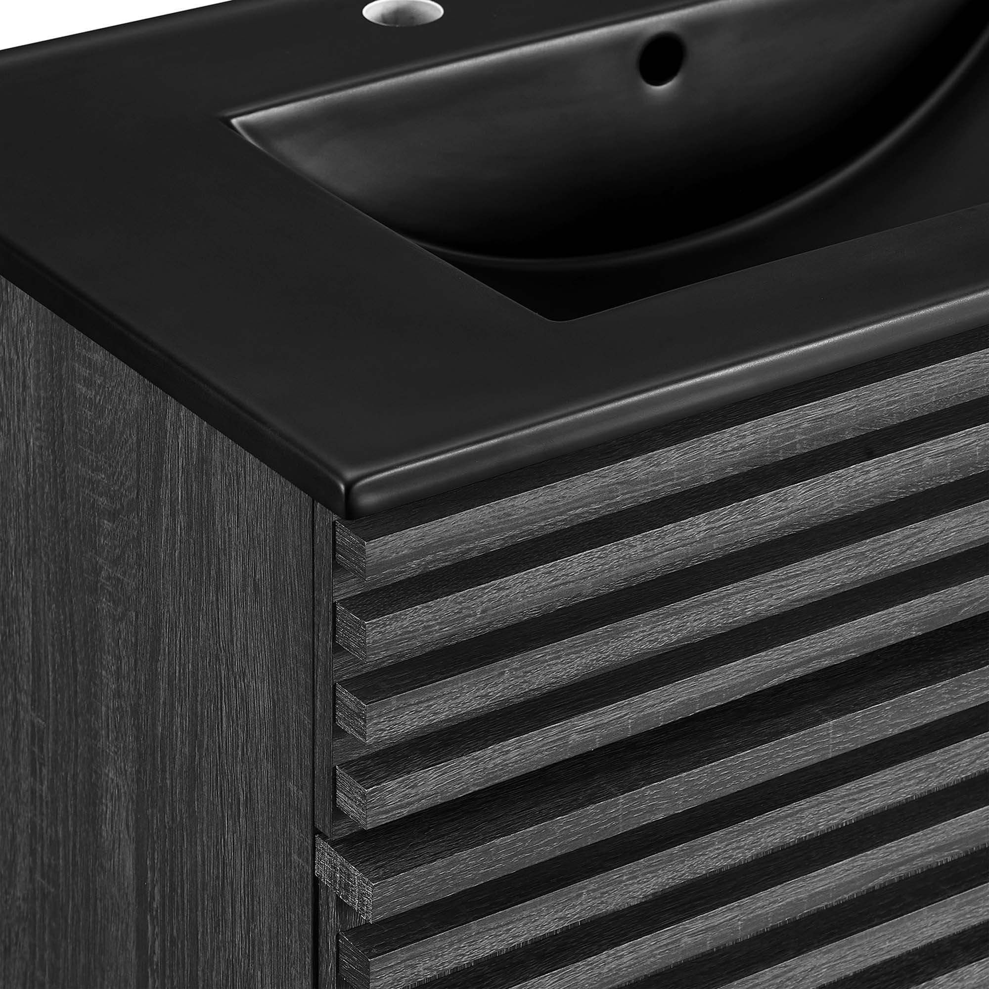 Render Bathroom Vanity with Black Basin Included by Modway