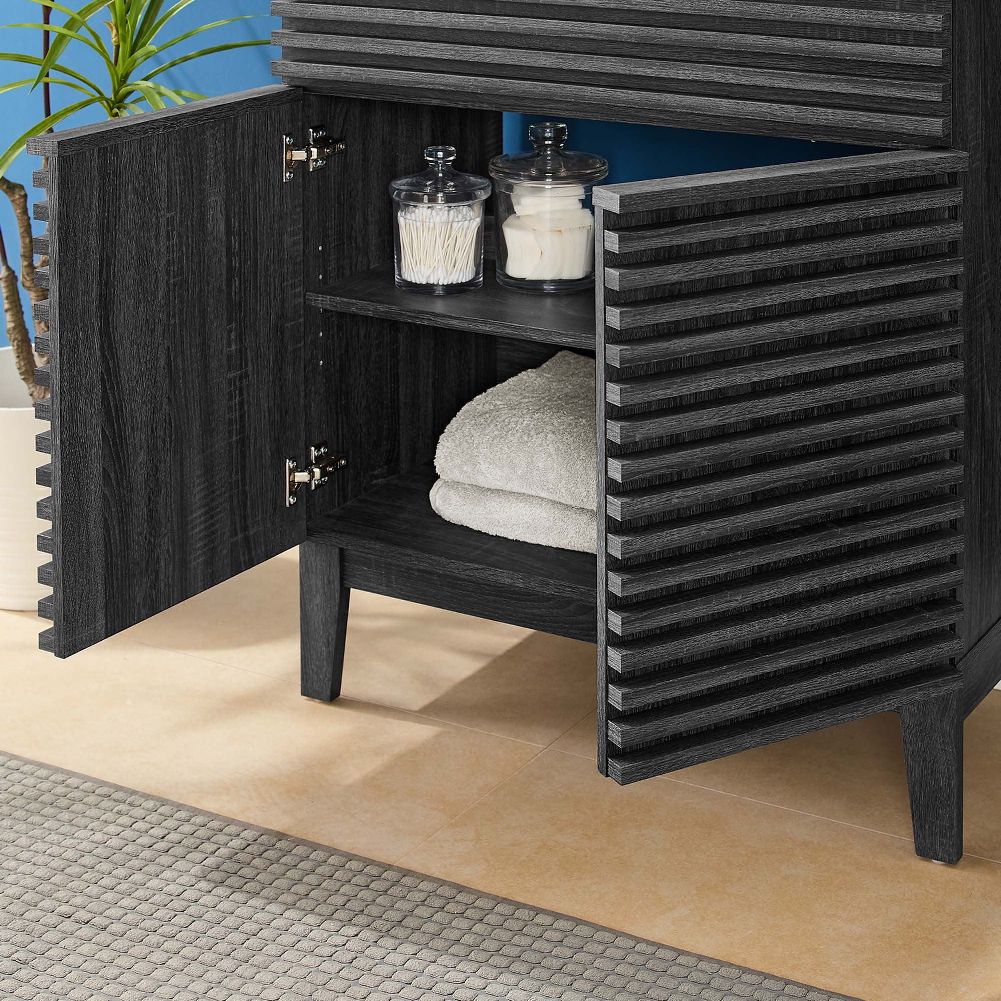 Render Bathroom Vanity with Black Basin Included by Modway