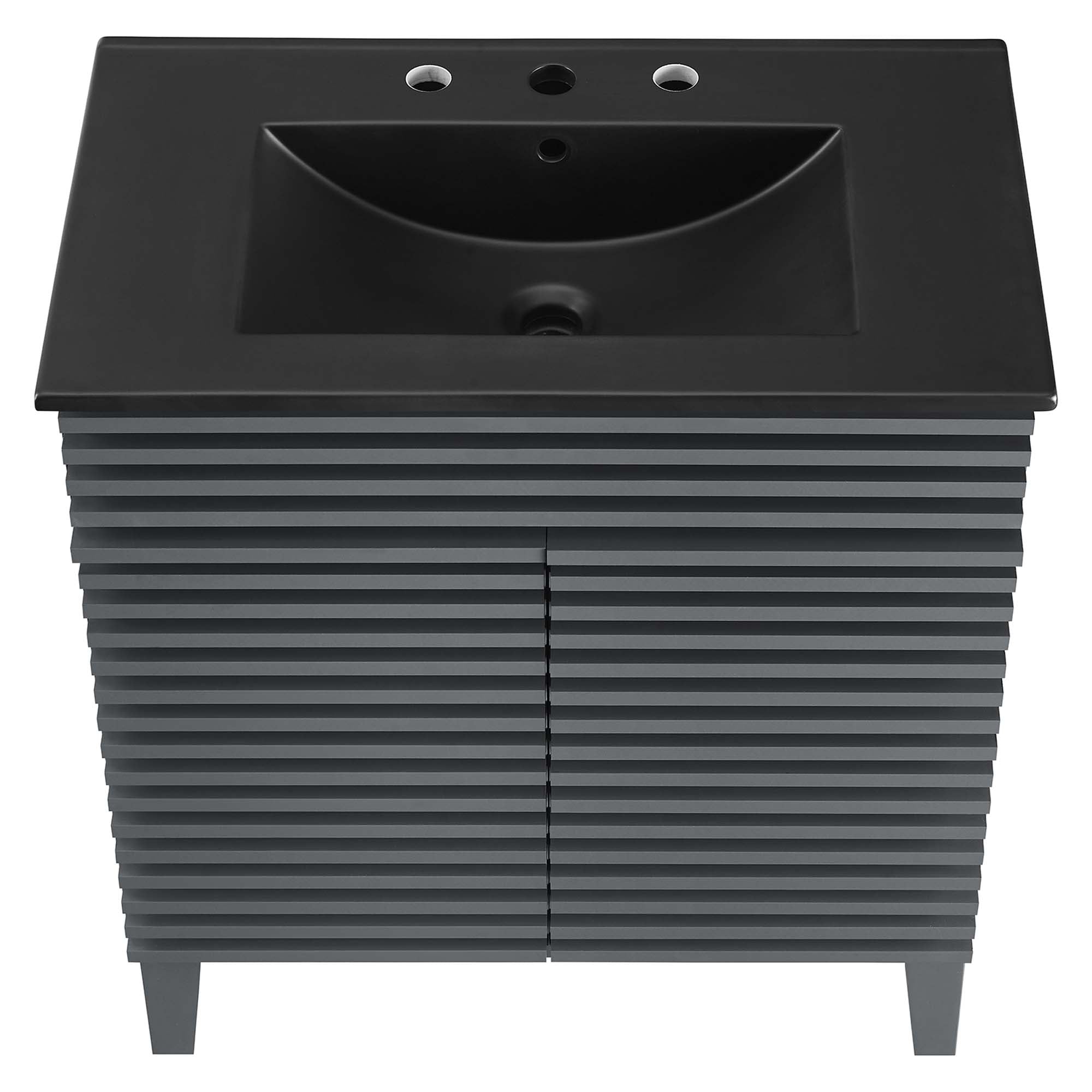 Render Bathroom Vanity with Black Basin Included by Modway
