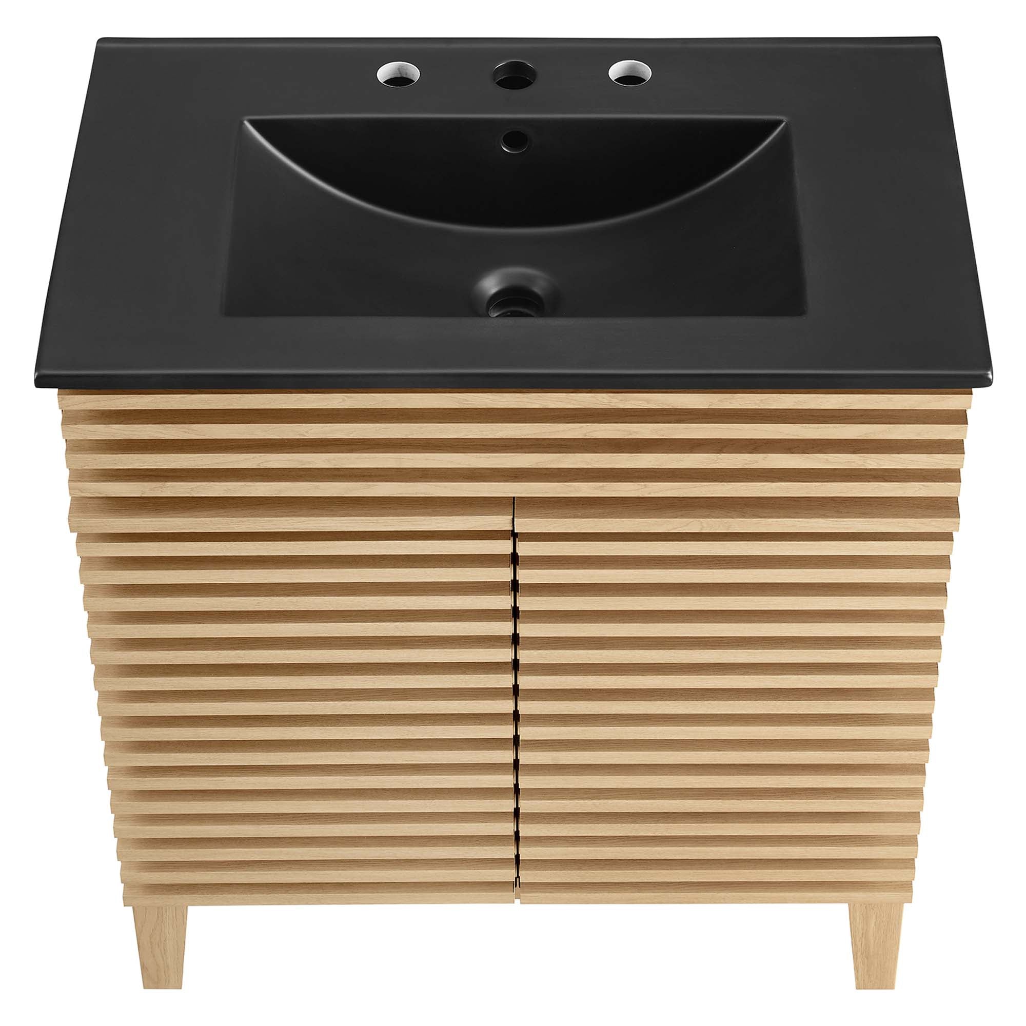 Render Bathroom Vanity with Black Basin Included by Modway