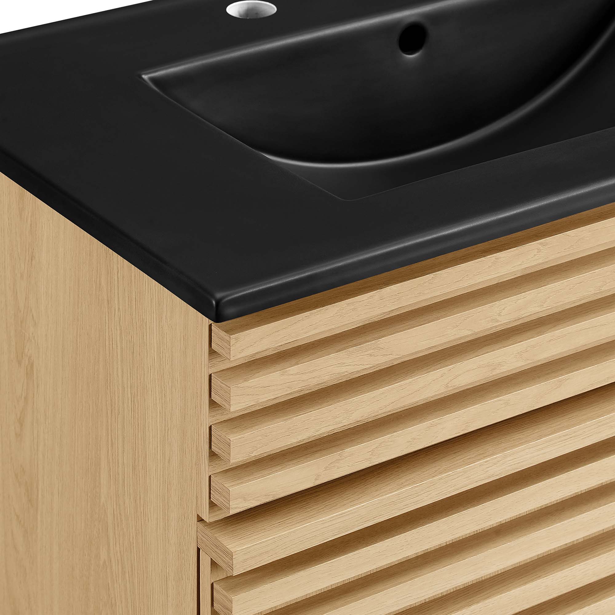 Render Bathroom Vanity with Black Basin Included by Modway