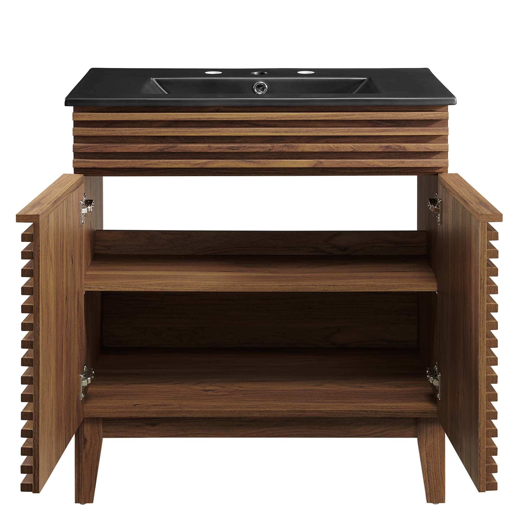 Render Bathroom Vanity with Black Basin Included by Modway