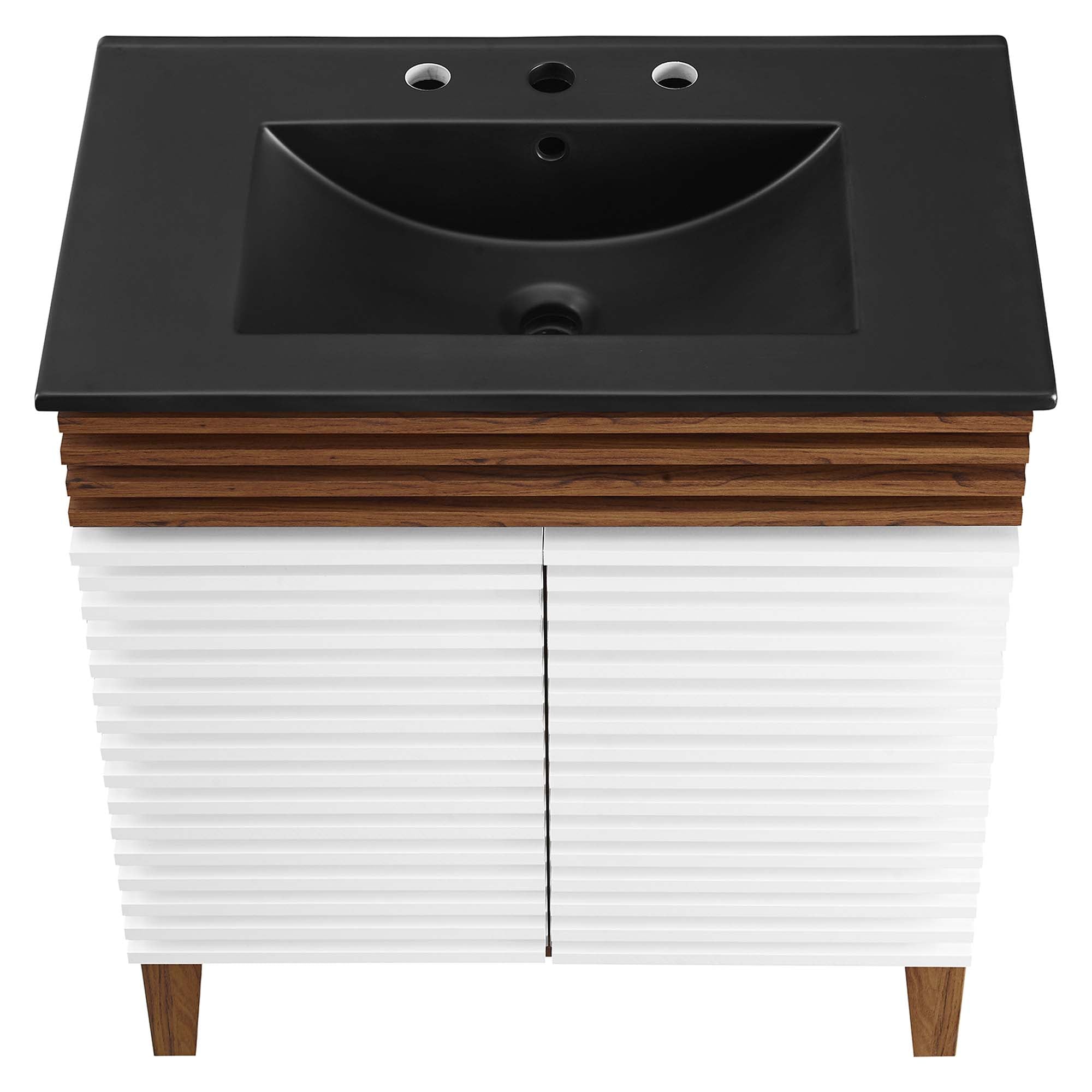 Render Bathroom Vanity with Black Basin Included by Modway