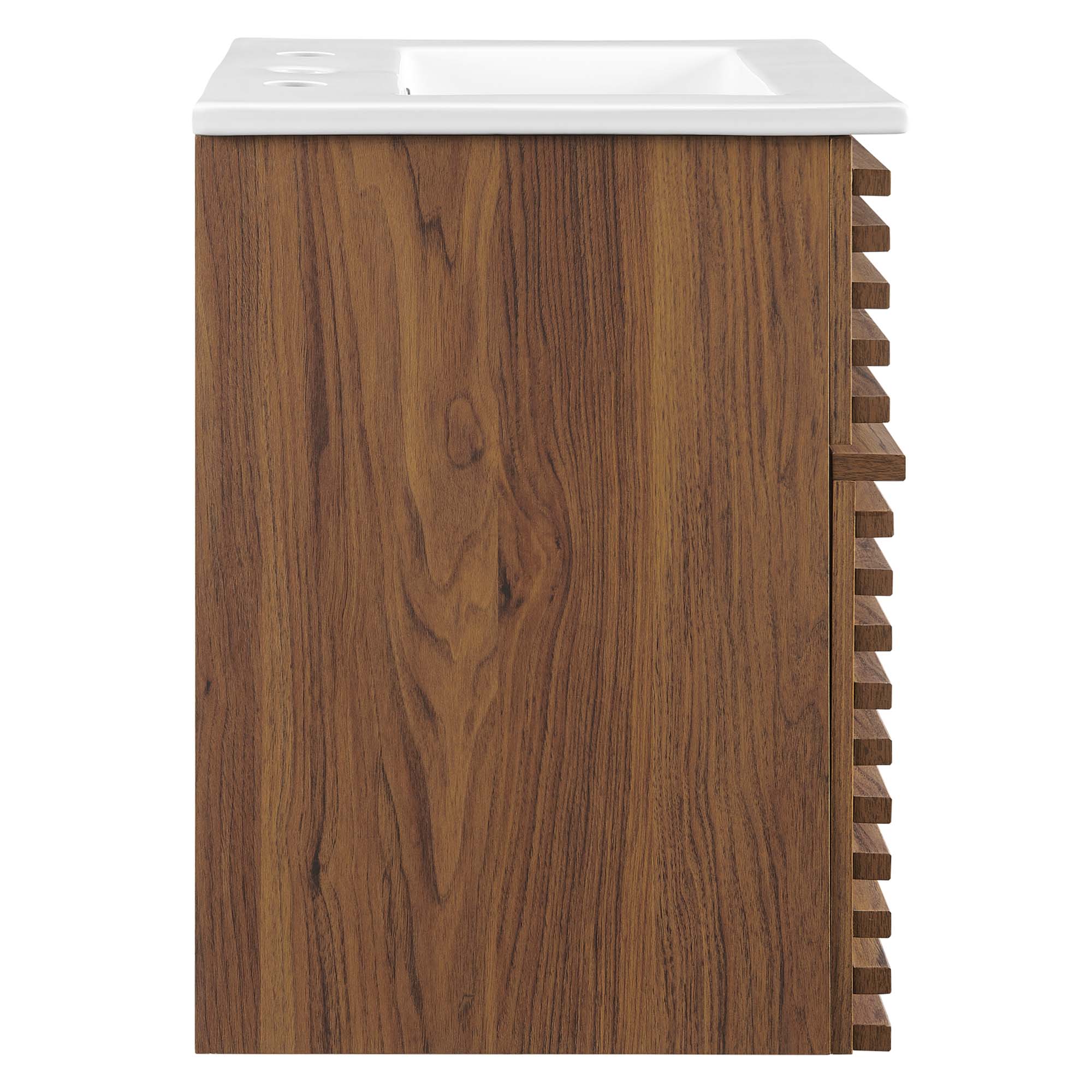 Render Wall-Mount Bathroom Vanity with White Basin Included by Modway