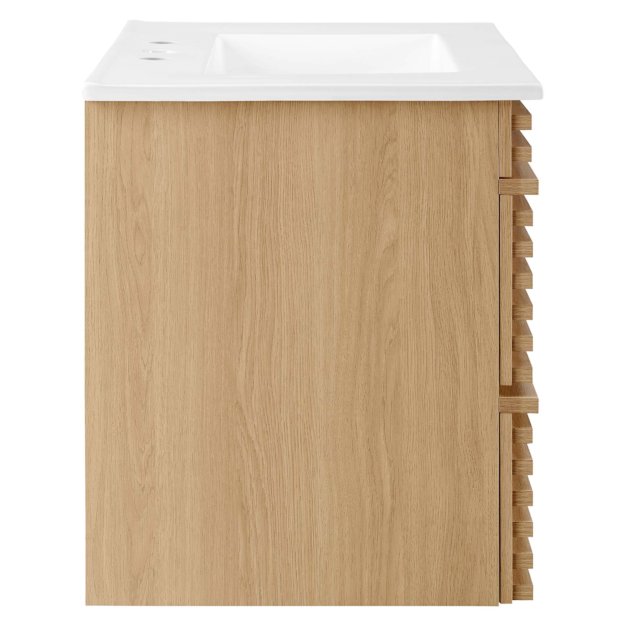 Render Wall-Mount Bathroom Vanity with White Basin Included by Modway
