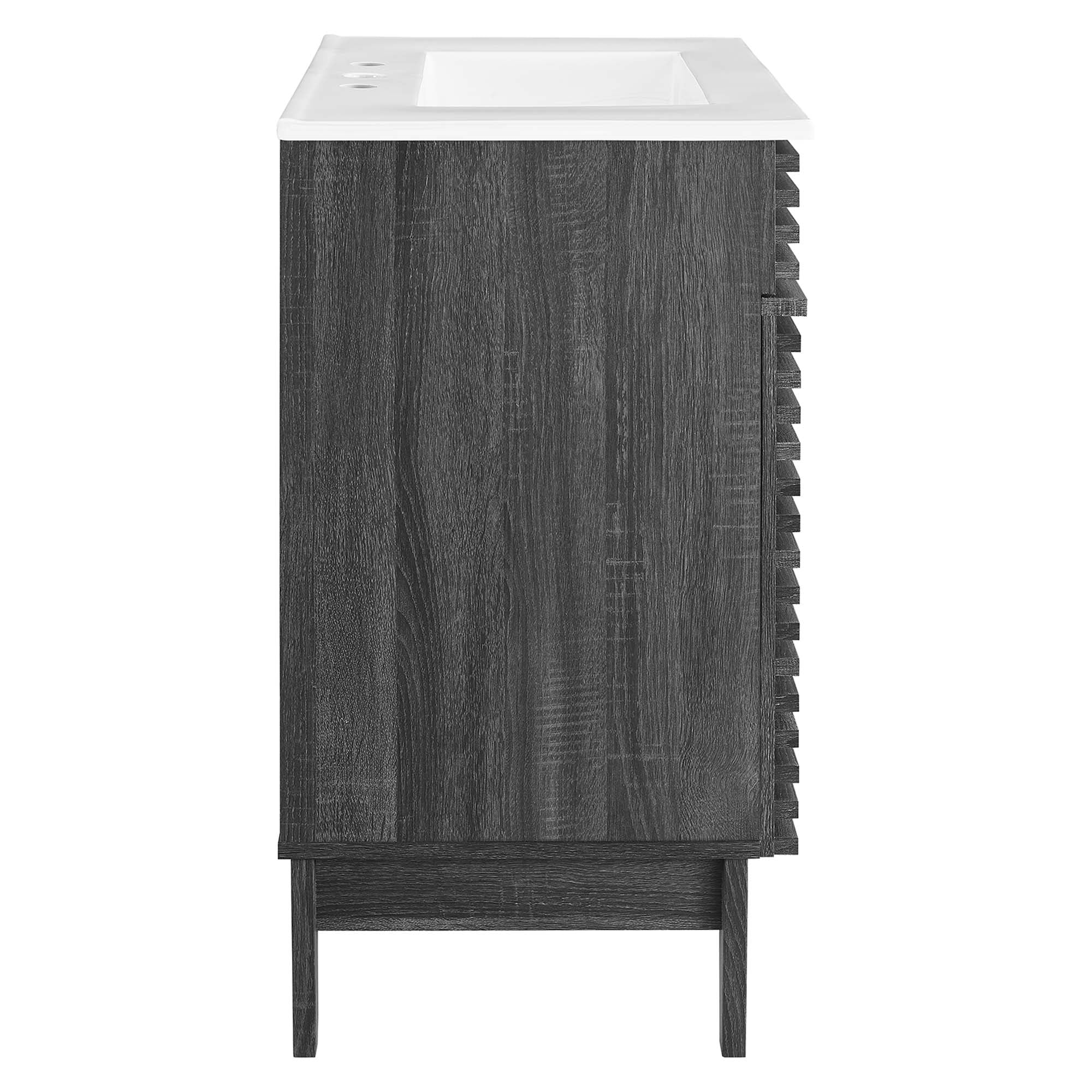 Render 30" and 36" Bathroom Vanities with White Basin Included by Modway