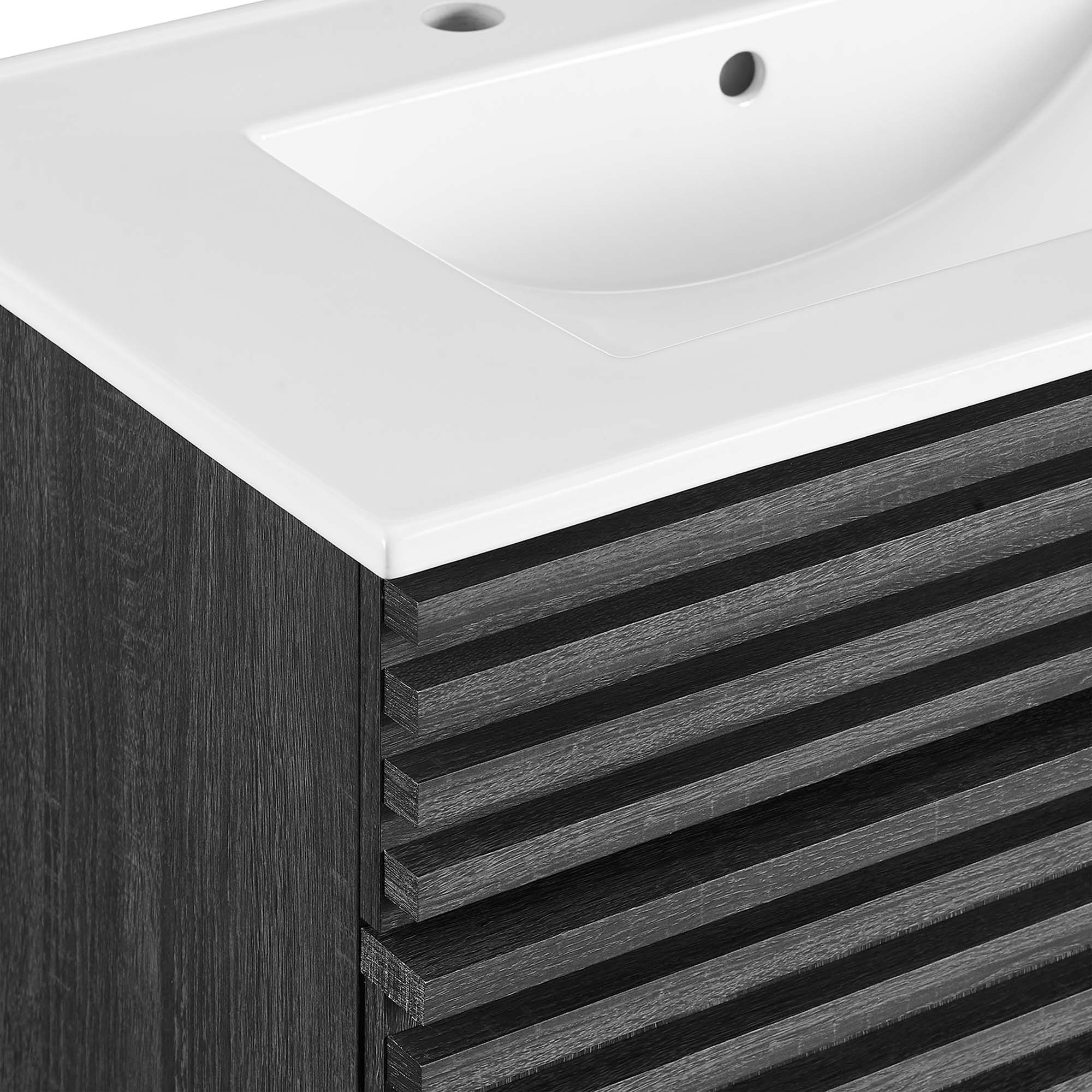 Render 30" and 36" Bathroom Vanities with White Basin Included by Modway