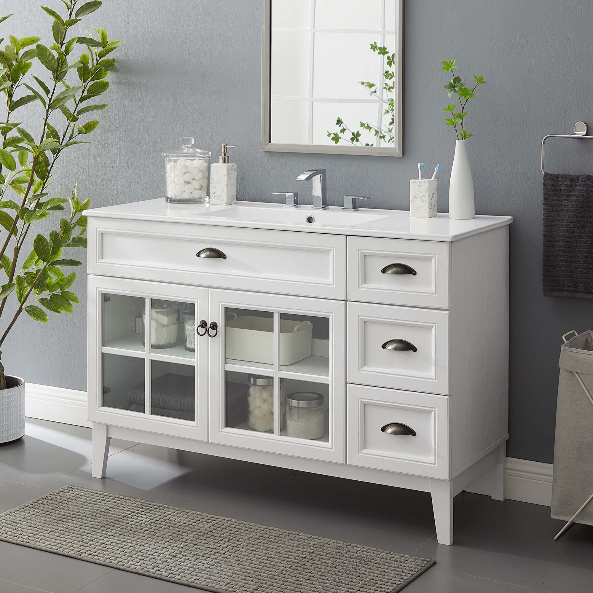 Isle Bathroom Vanity Basin Included by Modway