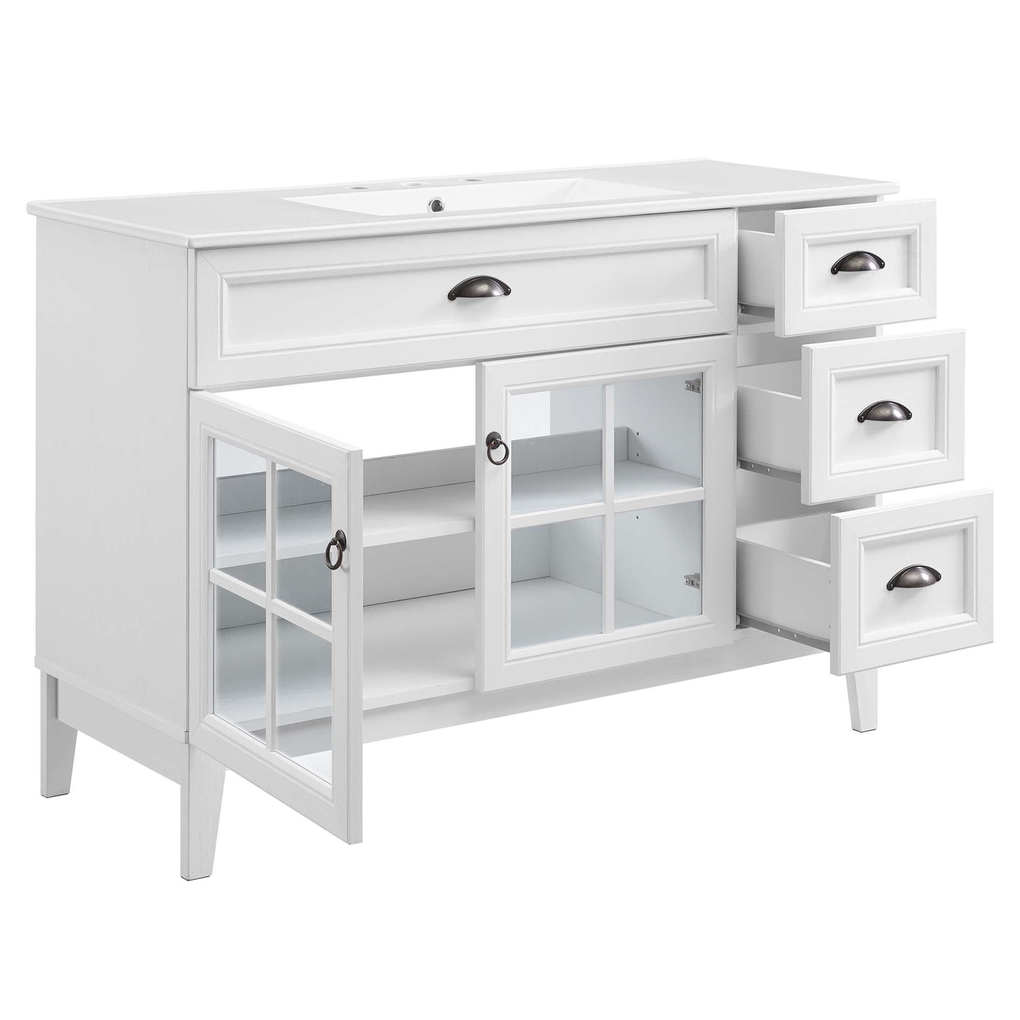 Isle Bathroom Vanity Basin Included by Modway