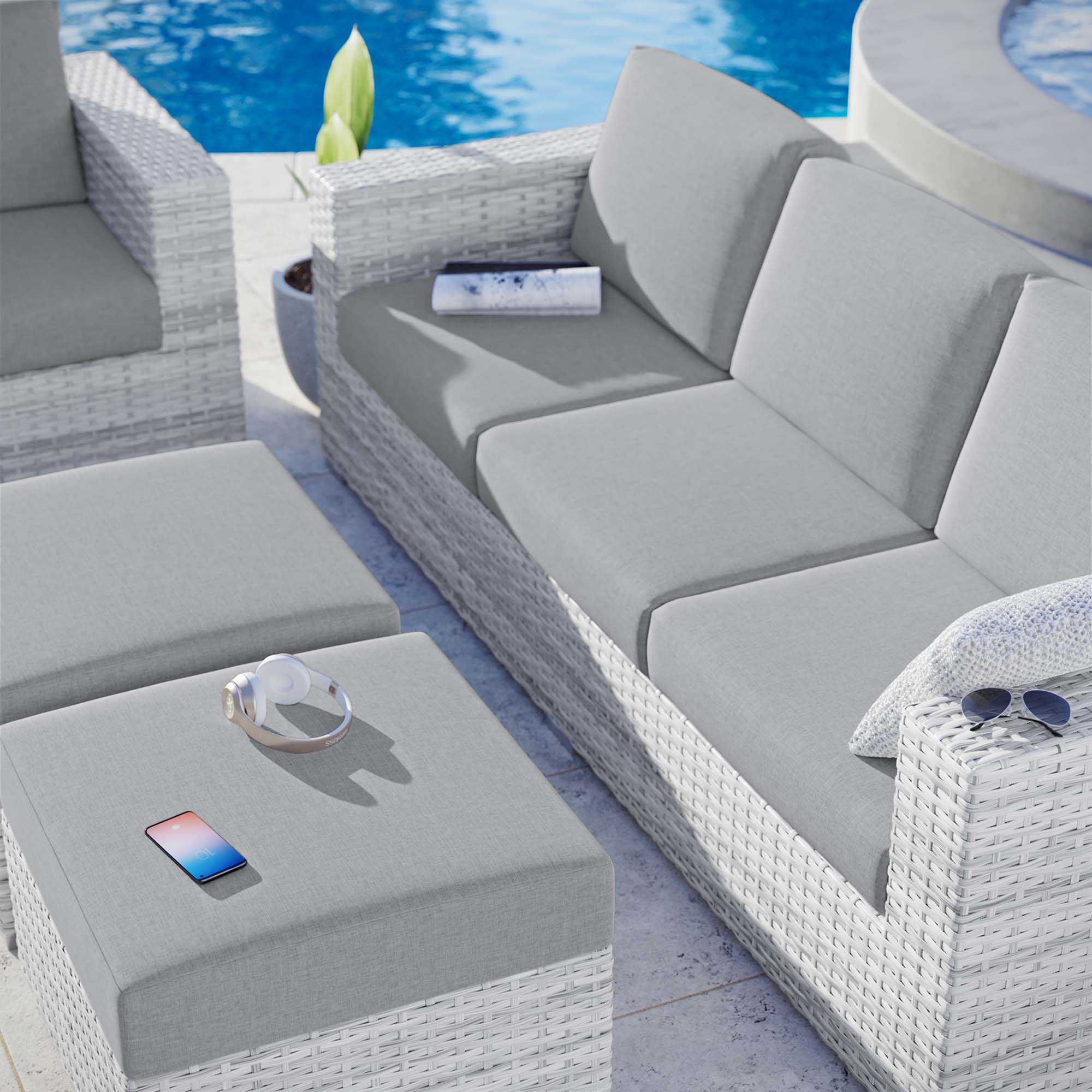 Convene 4-Piece Outdoor Patio Set by Modway