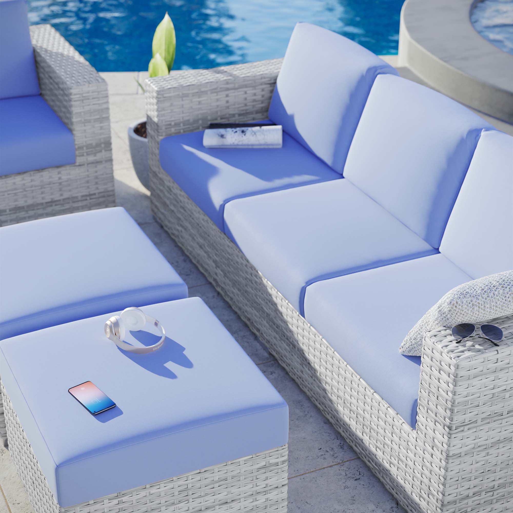 Convene 4-Piece Outdoor Patio Set by Modway