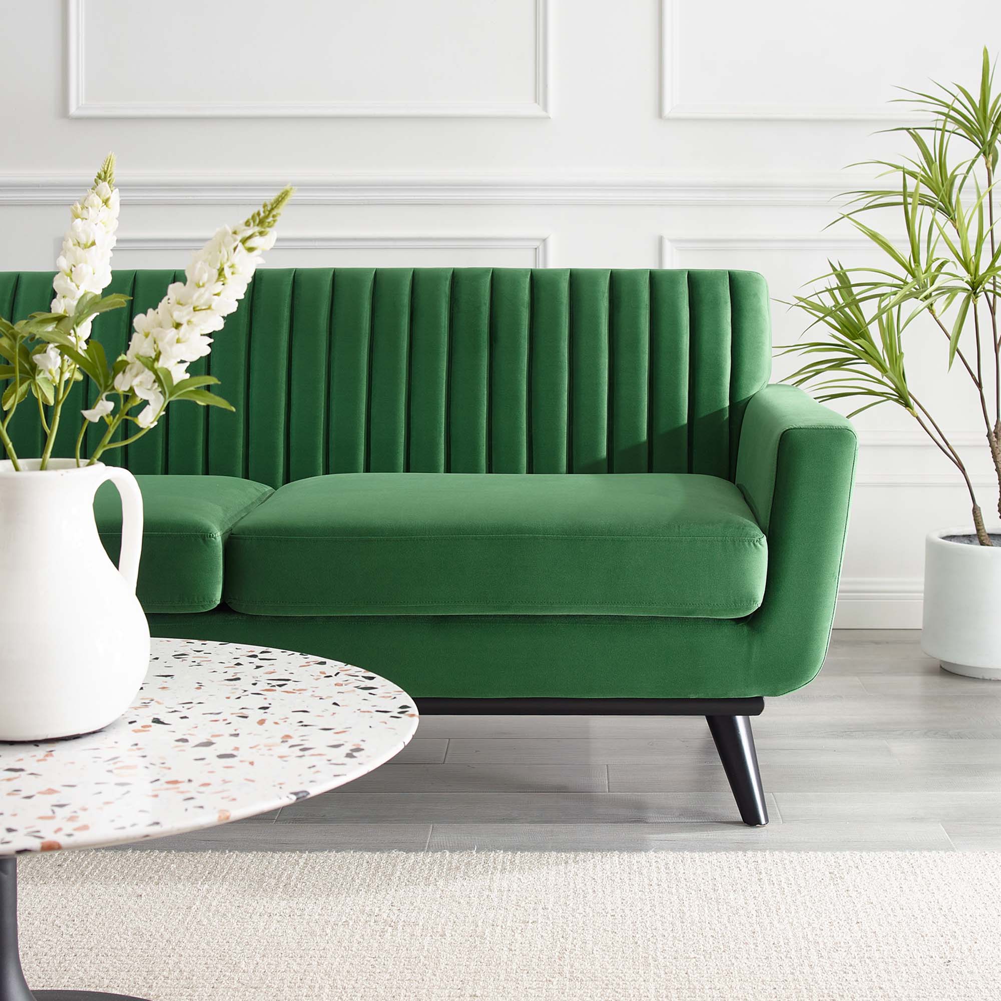 Engage Channel Tufted Performance Velvet Loveseat by Modway