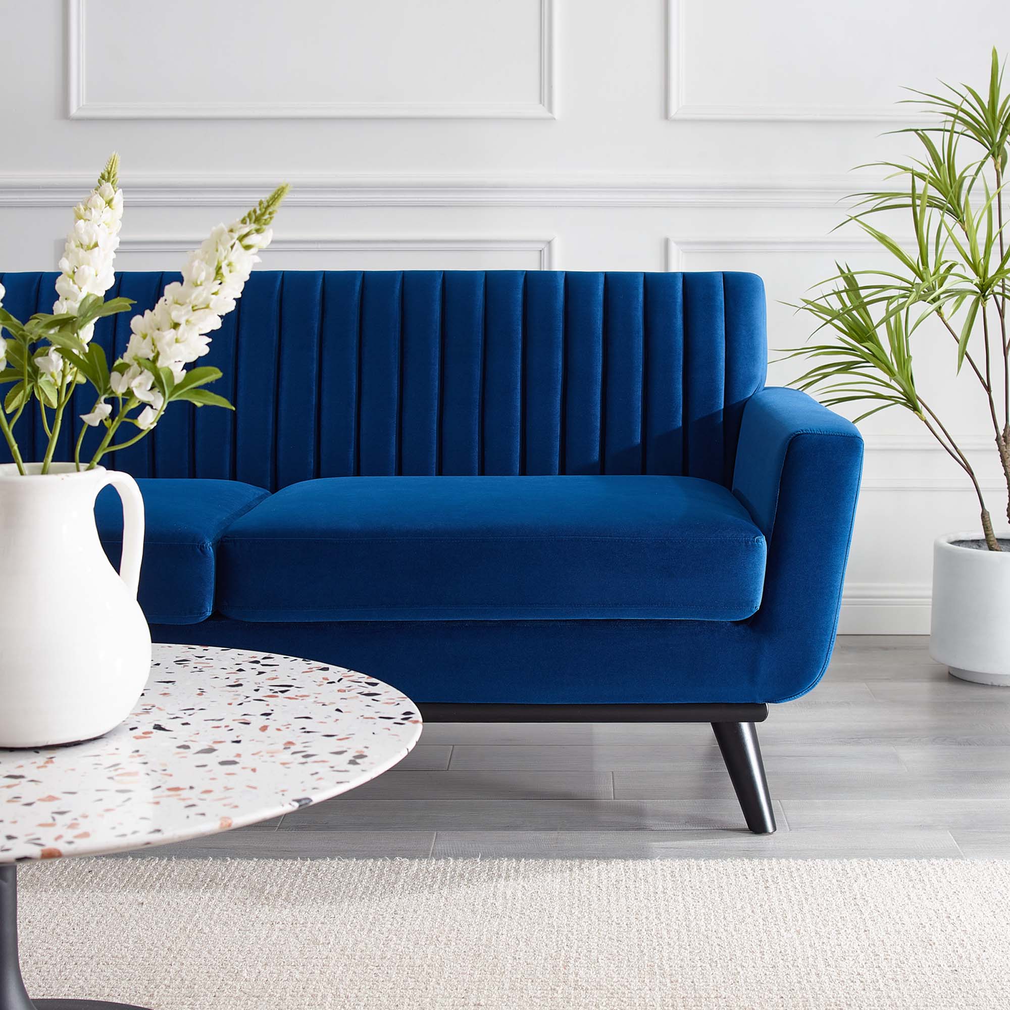 Engage Channel Tufted Performance Velvet Loveseat by Modway