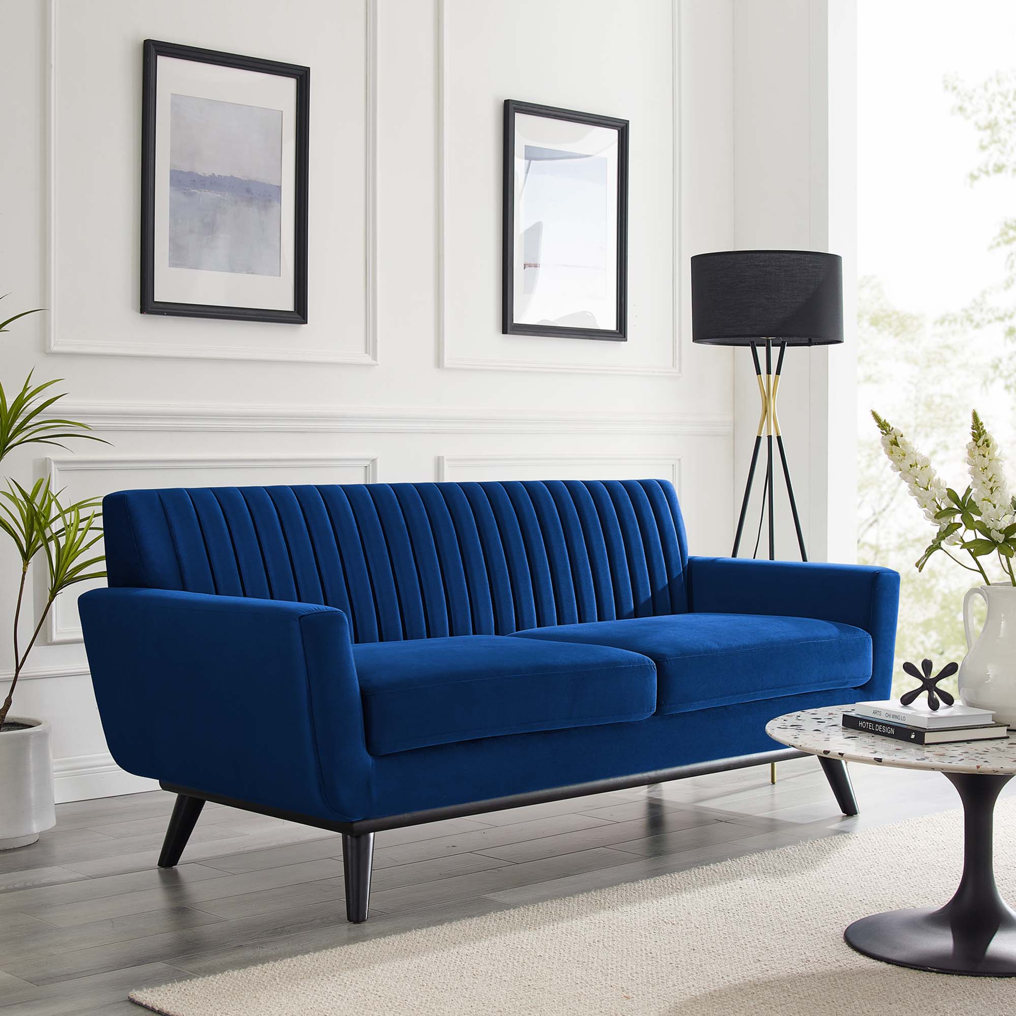 Engage Channel Tufted Performance Velvet Loveseat by Modway