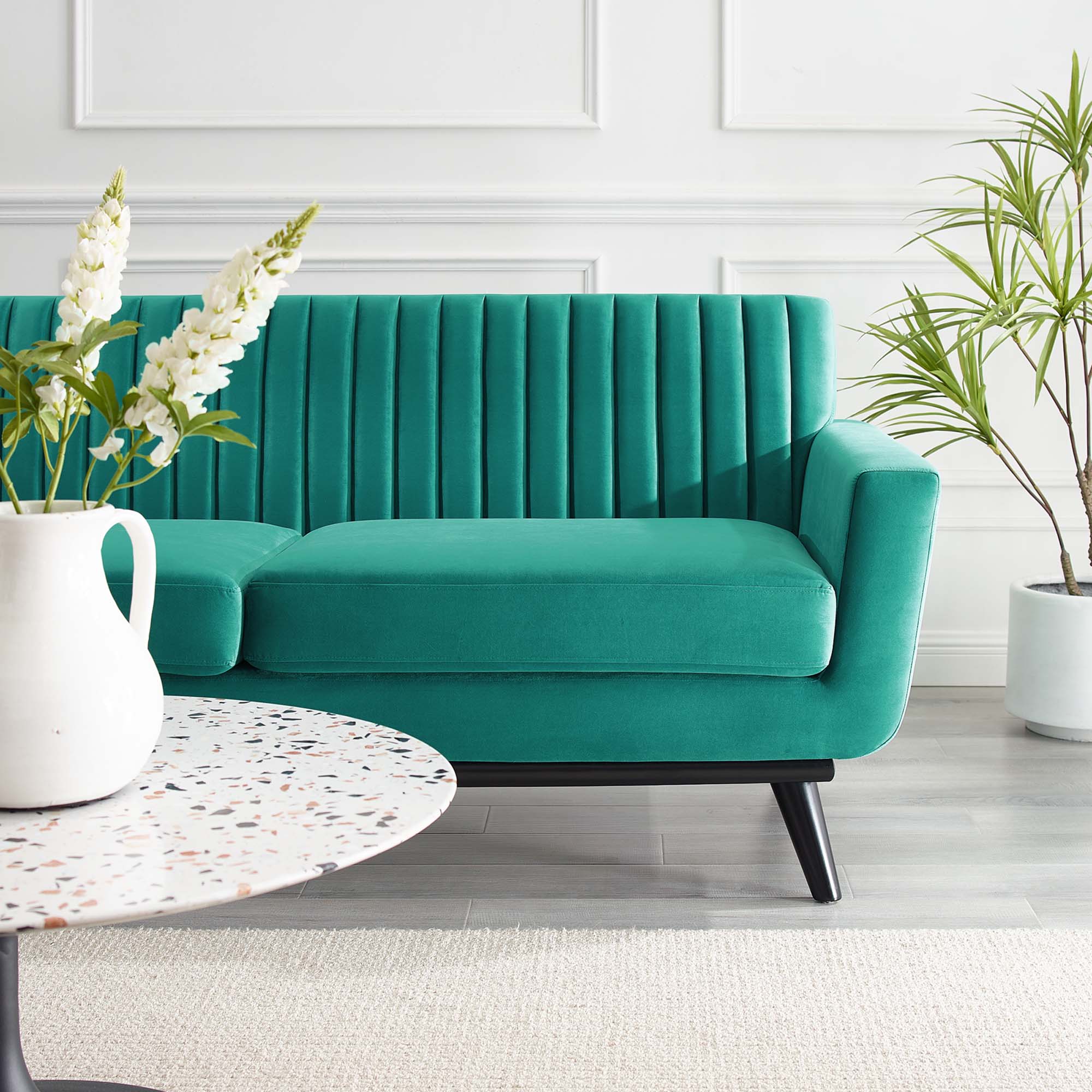 Engage Channel Tufted Performance Velvet Loveseat by Modway