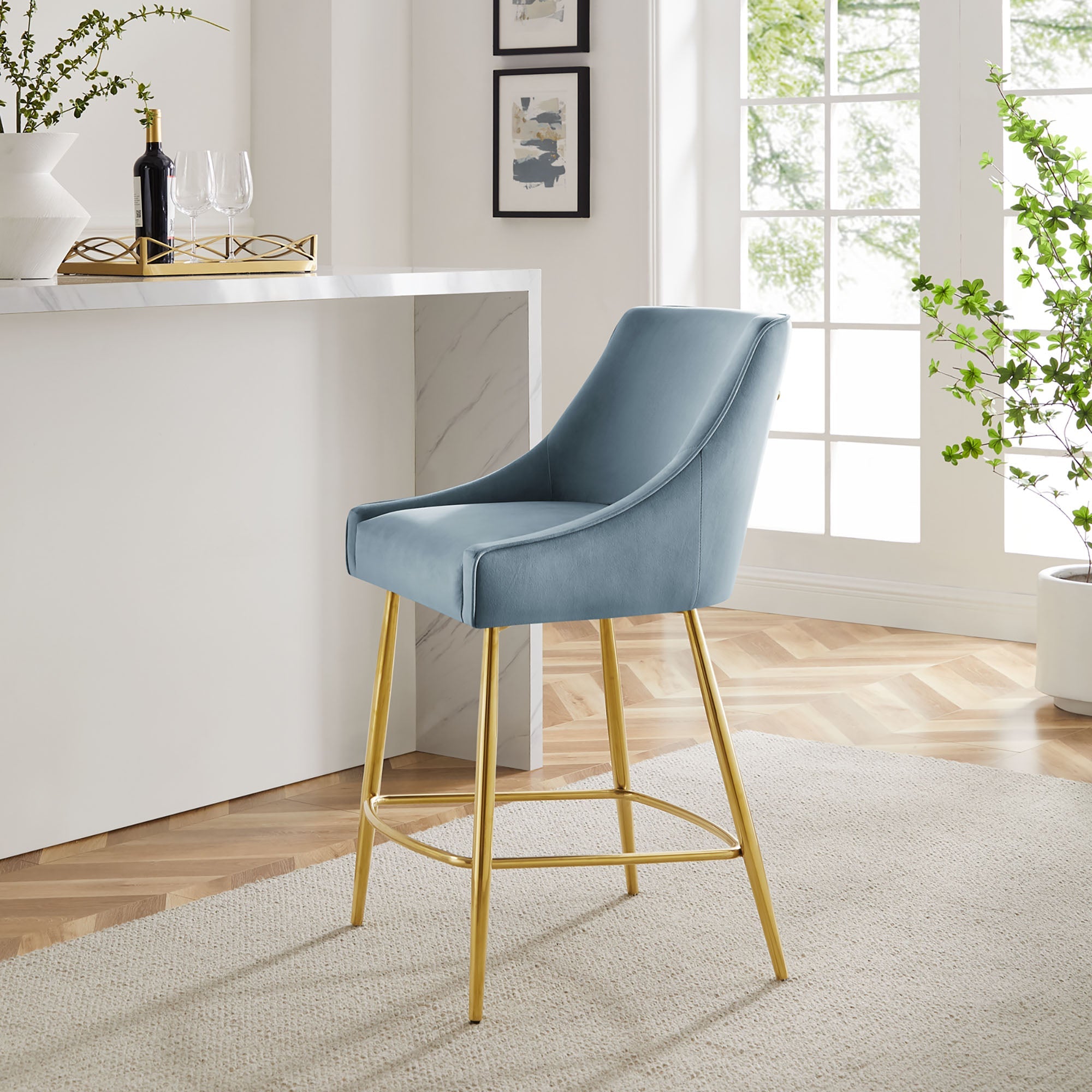 Discern Performance Velvet Counter Stool by Modway