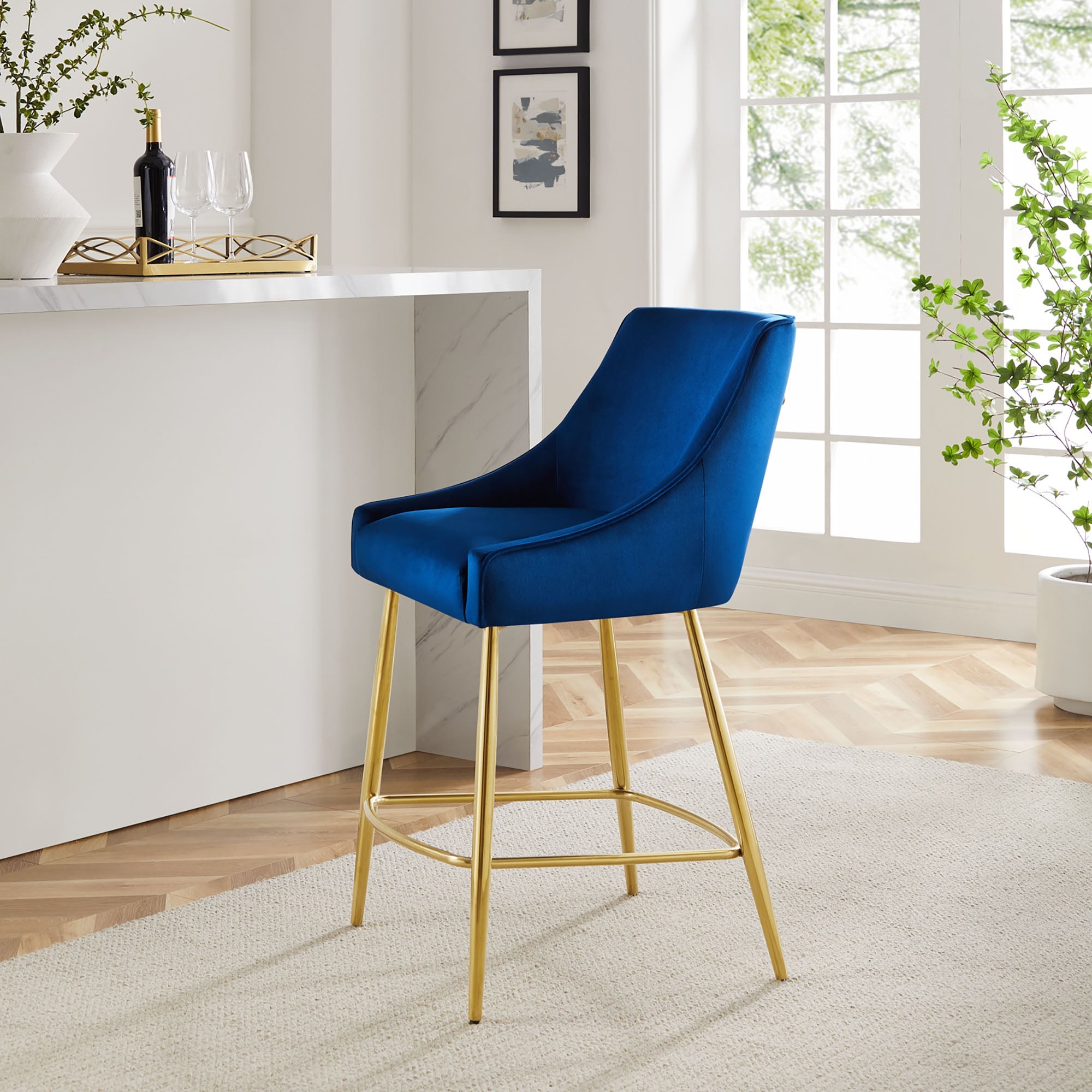 Discern Performance Velvet Counter Stool by Modway
