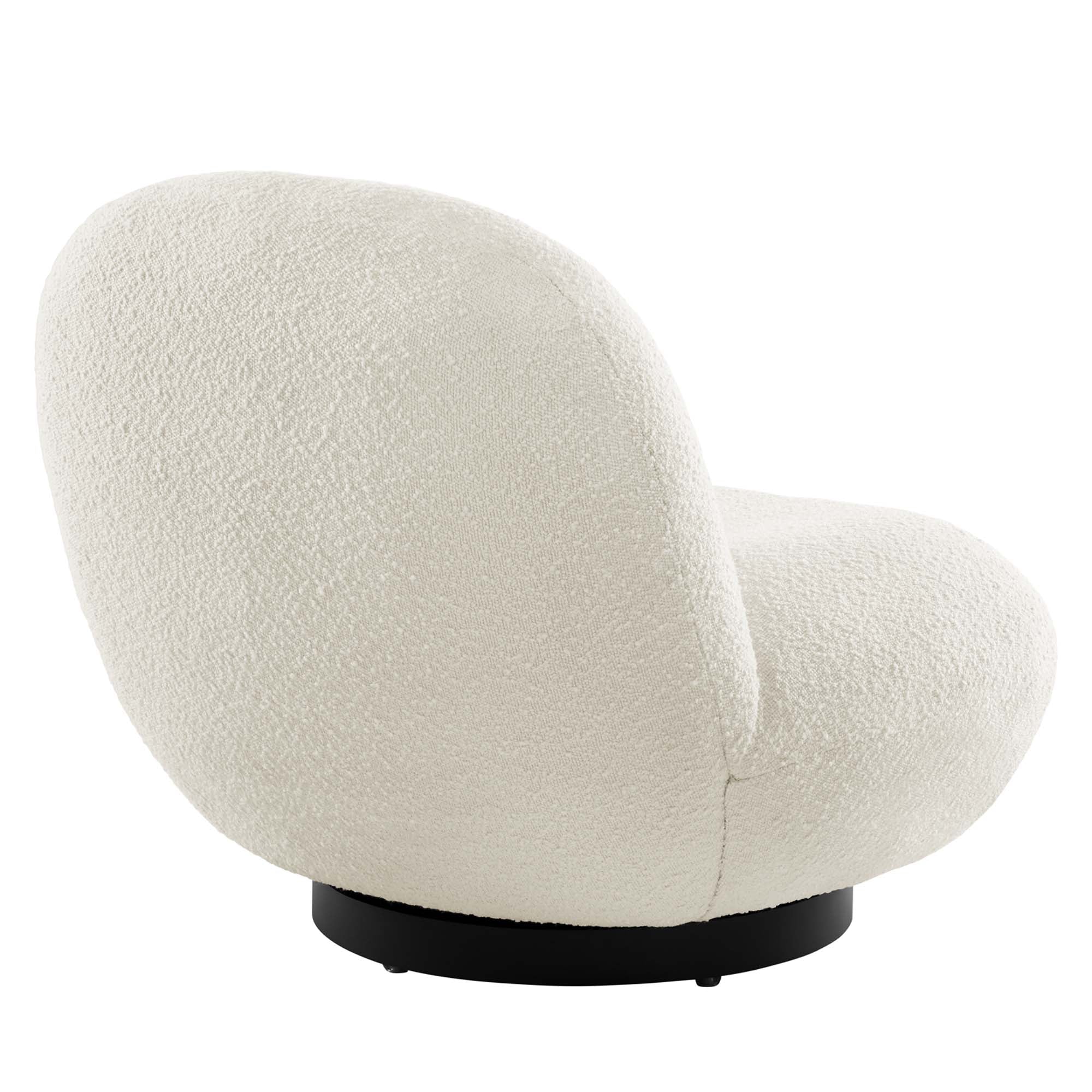 Kindred Boucle Upholstered Swivel Chair by Modway