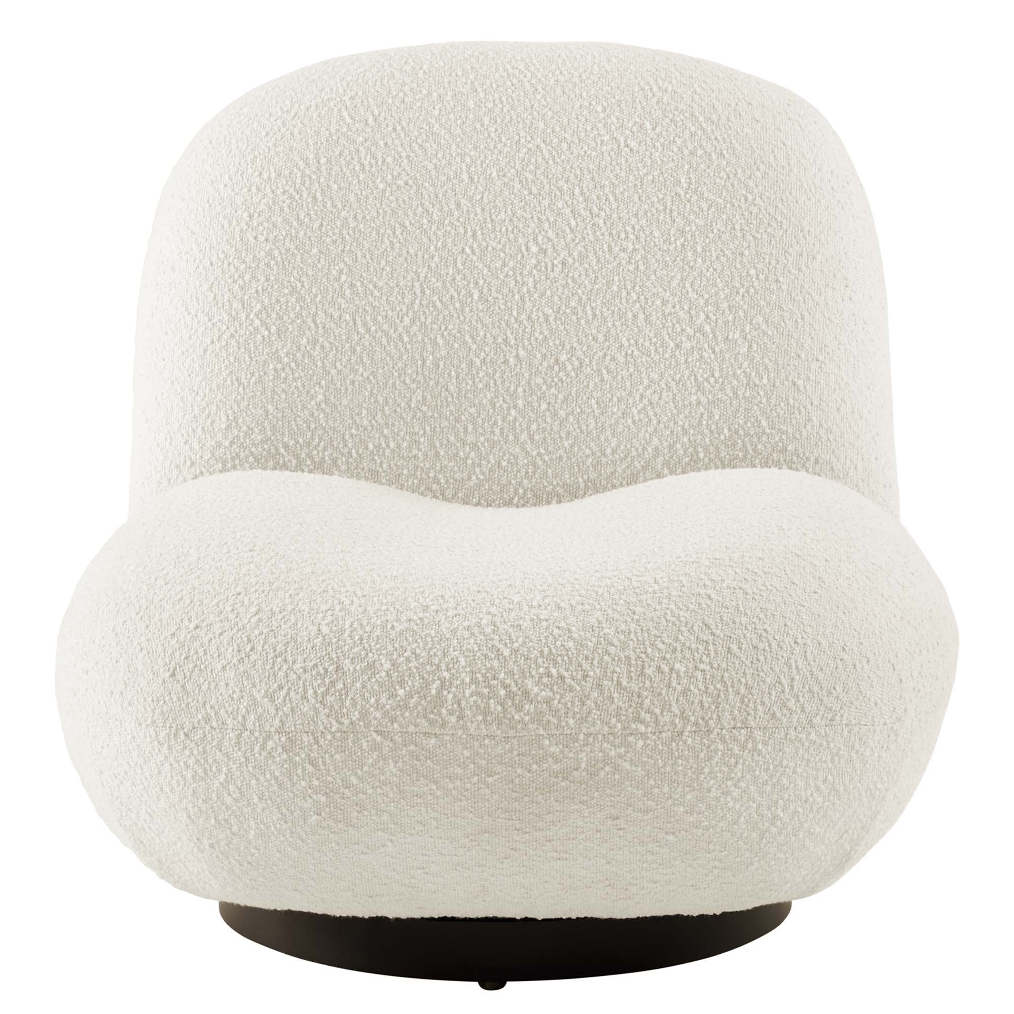 Kindred Boucle Upholstered Swivel Chair by Modway
