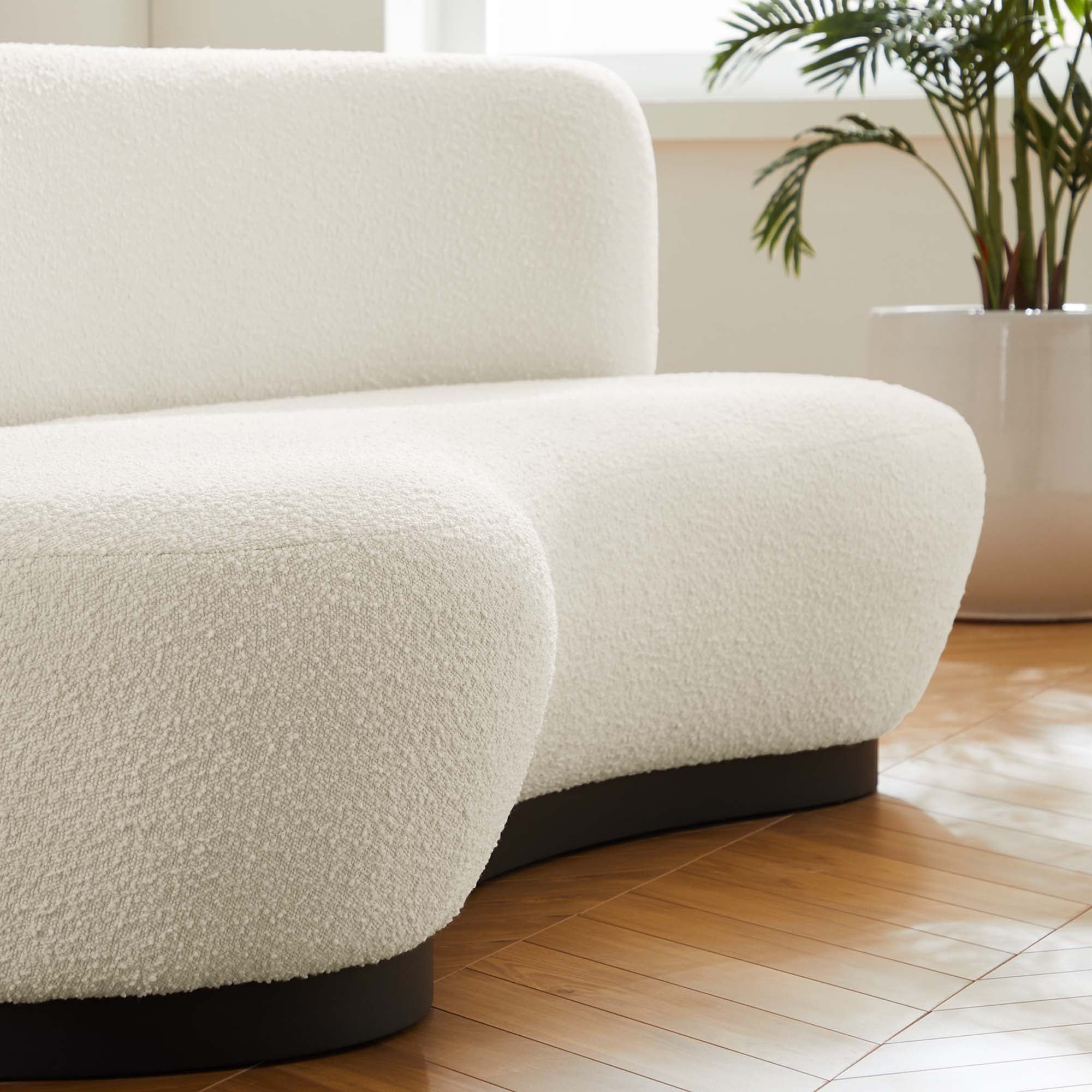 Kindred Boucle Upholstered Sofa by Modway