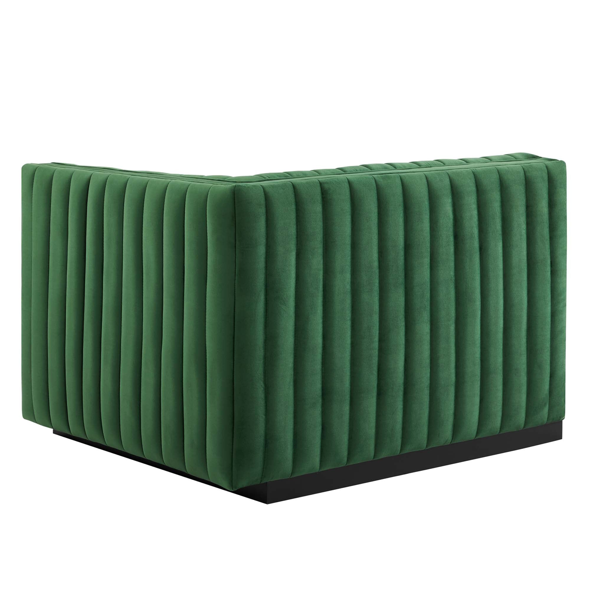 Conjure Channel Tufted Performance Velvet Right-Arm Chair by Modway