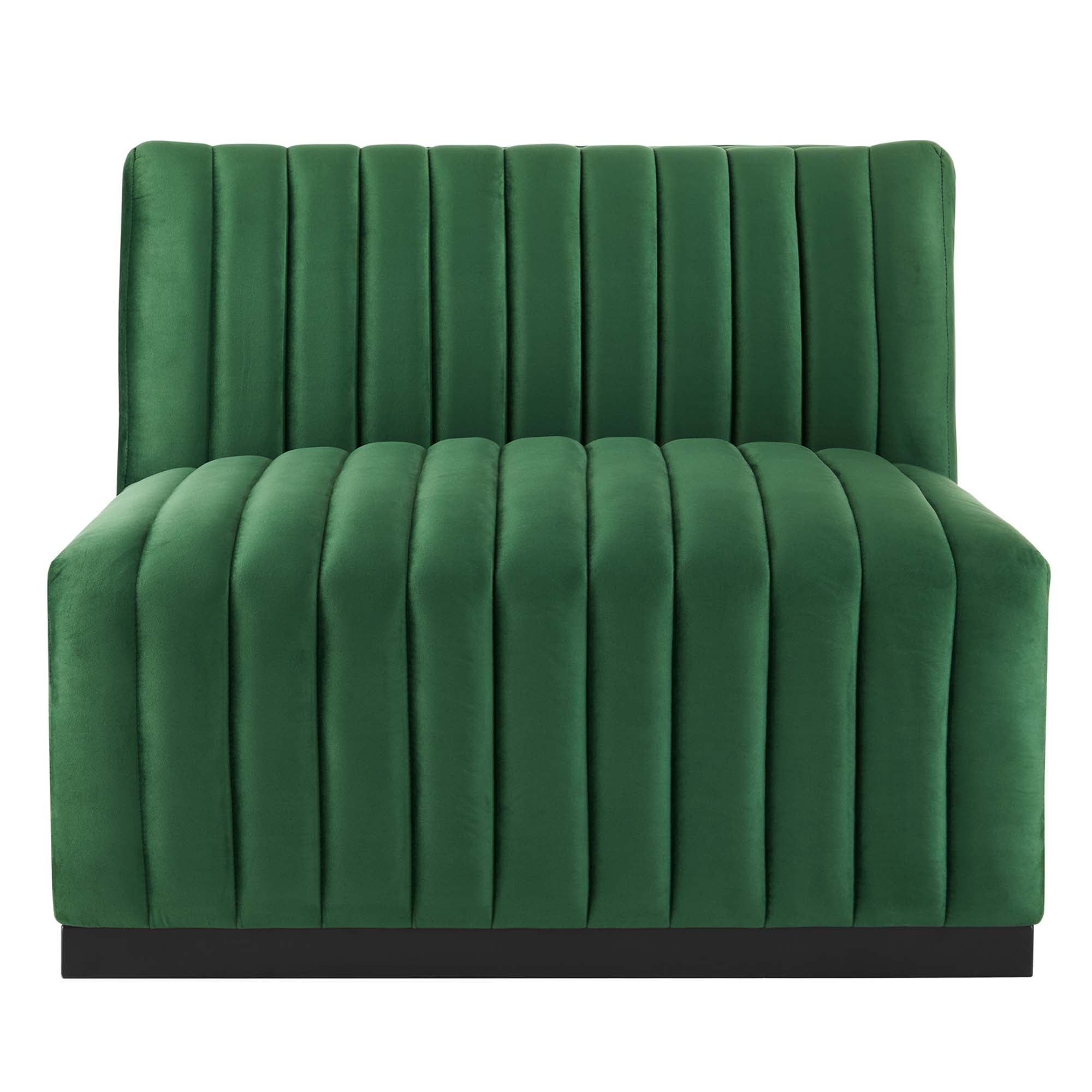 Conjure Channel Tufted Performance Velvet Armless Chair by Modway