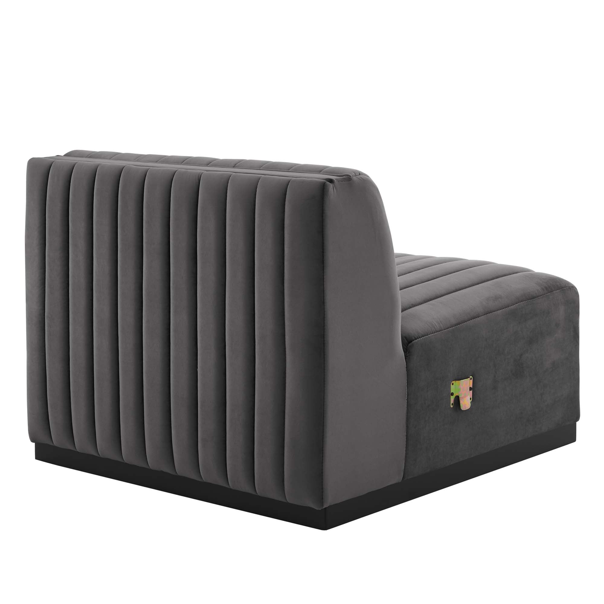 Conjure Channel Tufted Performance Velvet Armless Chair by Modway