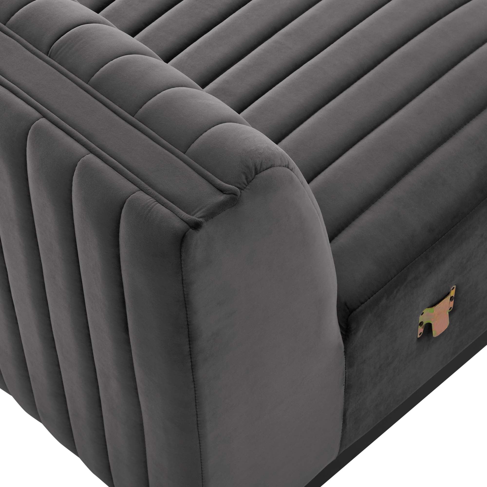 Conjure Channel Tufted Performance Velvet Armless Chair by Modway
