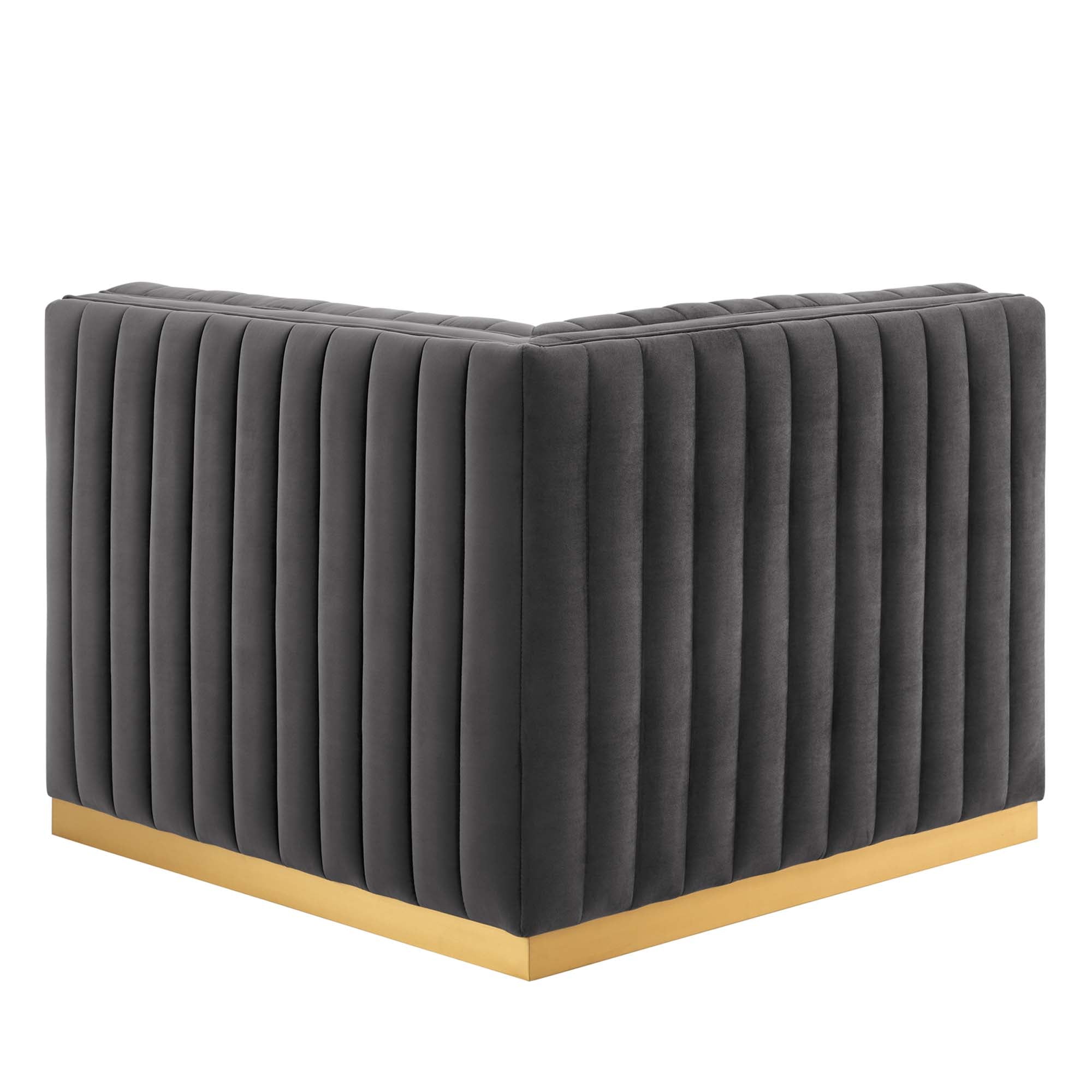 Conjure Channel Tufted Performance Velvet Right Corner Chair by Modway