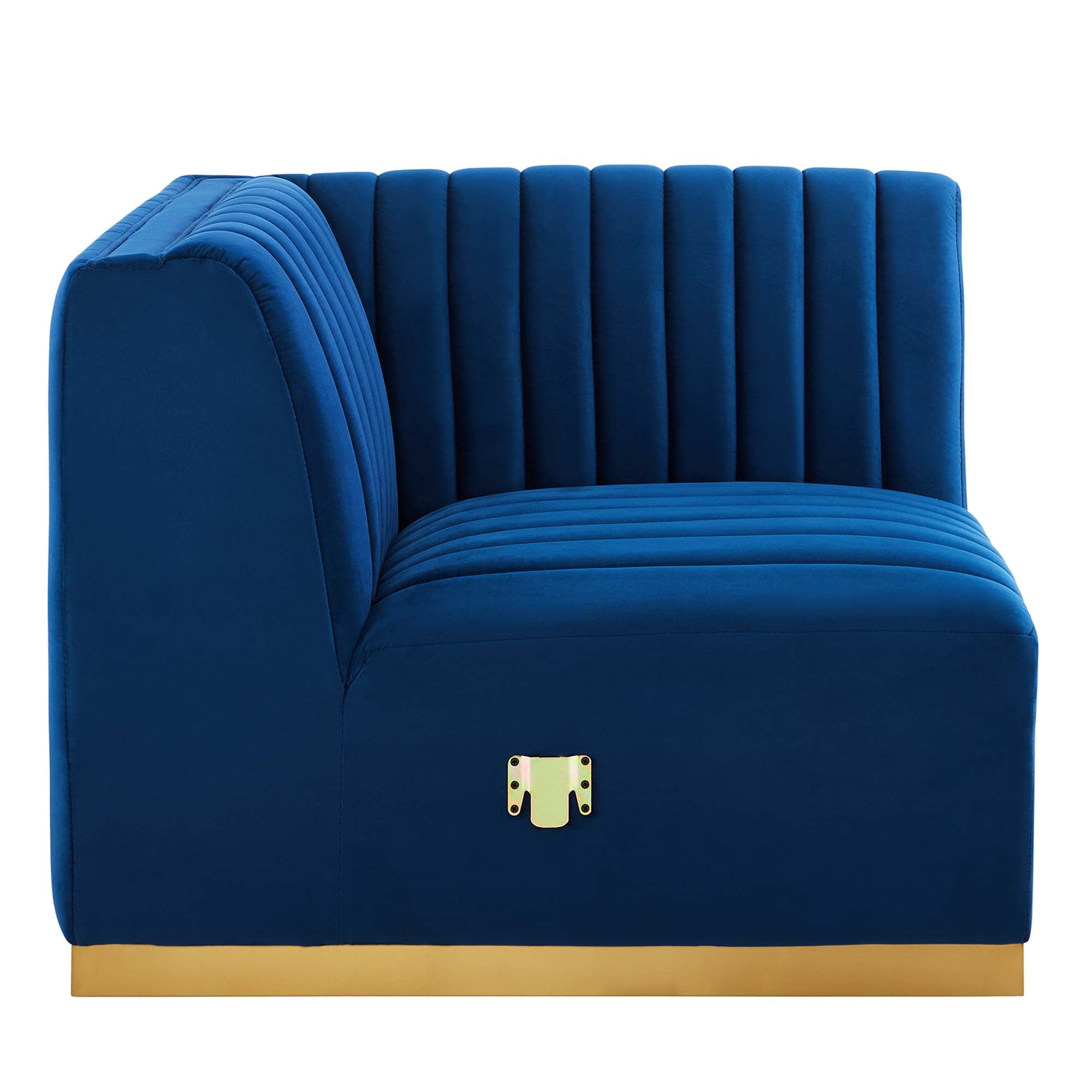 Conjure Channel Tufted Performance Velvet Right Corner Chair by Modway