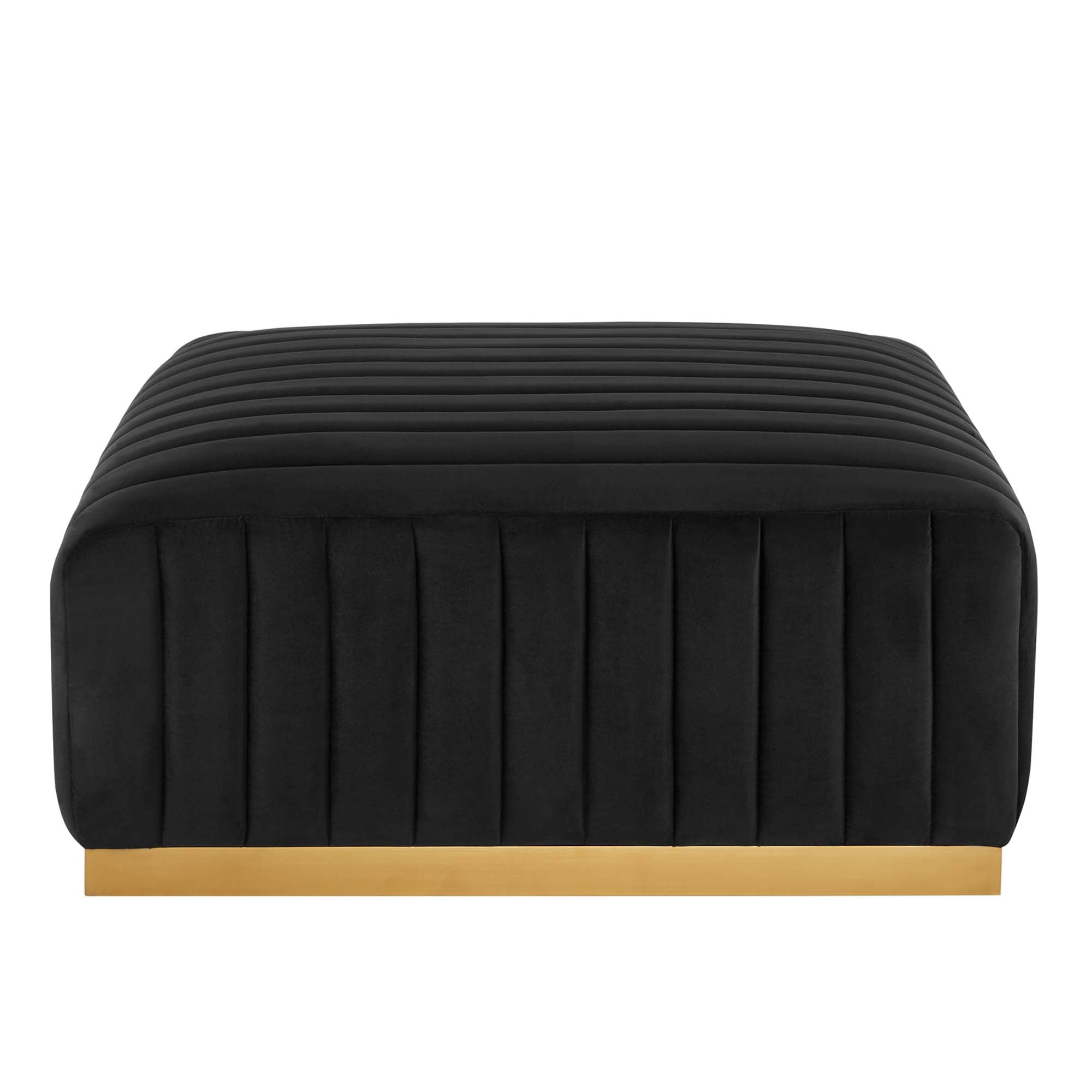 Conjure Channel Tufted Performance Velvet Ottoman by Modway