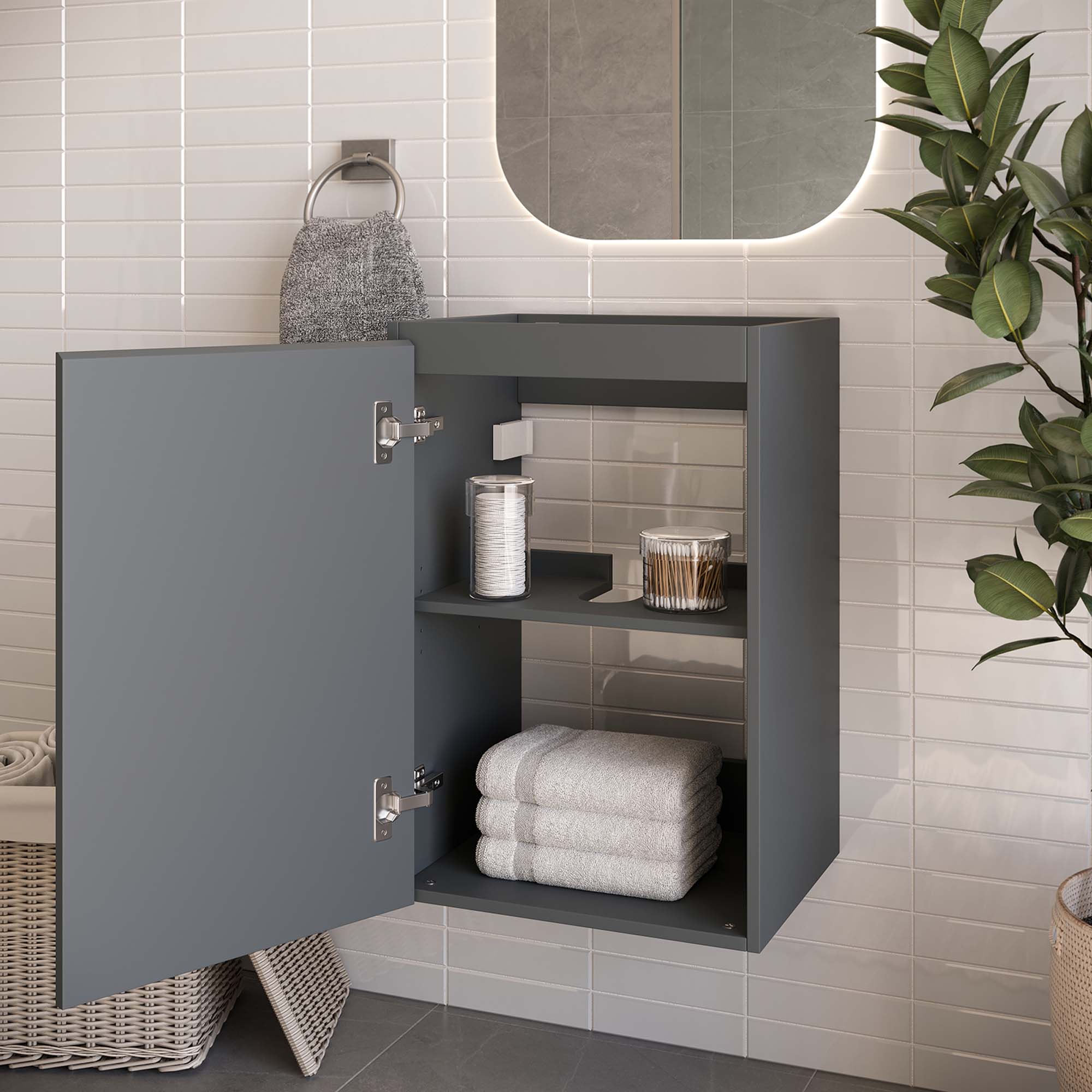 Bryn Wall-Mount Bathroom Cabinet Basin Not Included by Modway