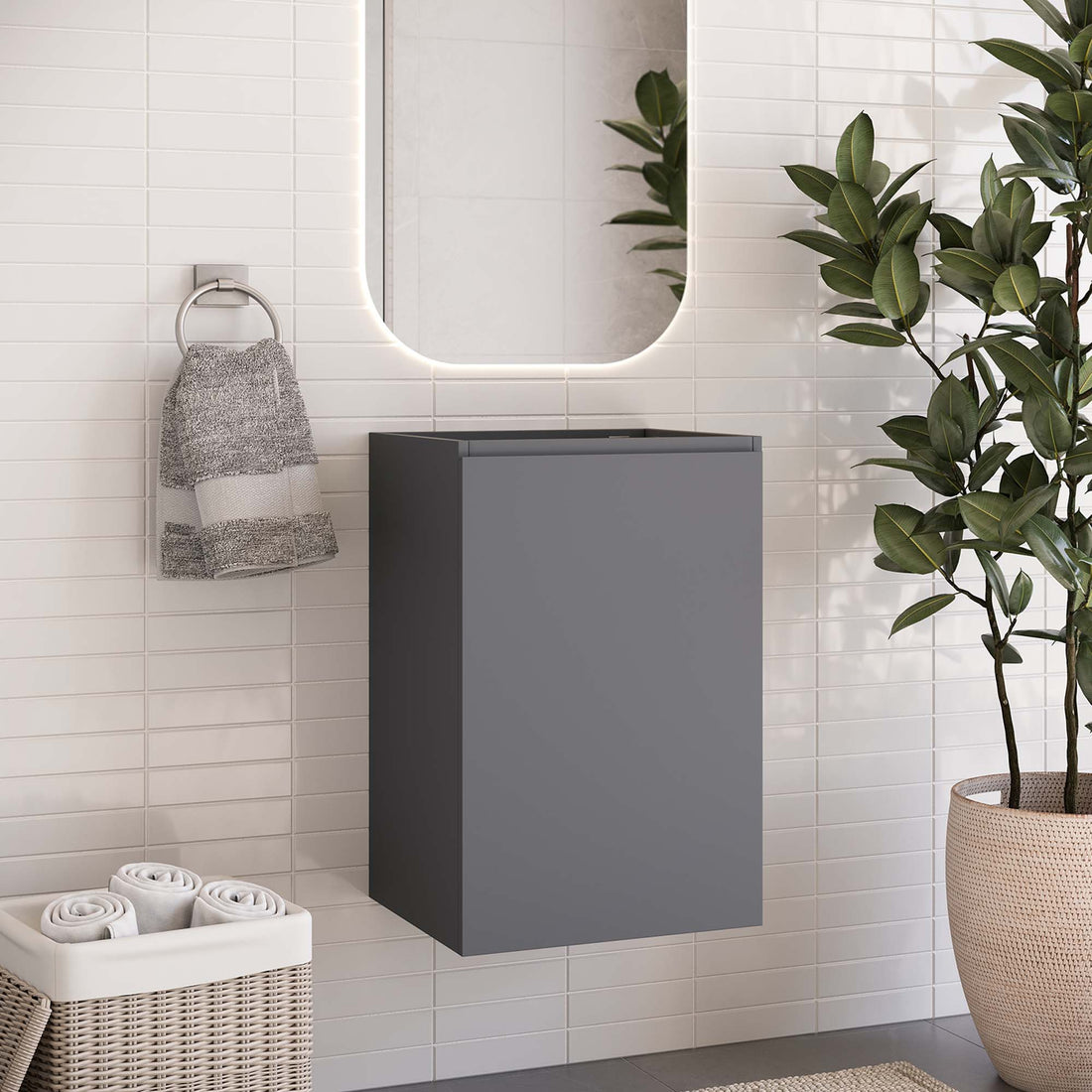 Bryn Wall-Mount Bathroom Cabinet Basin Not Included by Modway