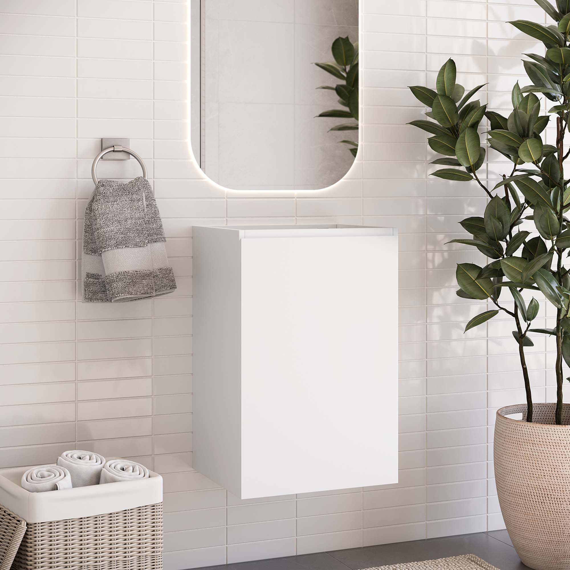 Bryn Wall-Mount Bathroom Cabinet Basin Not Included by Modway