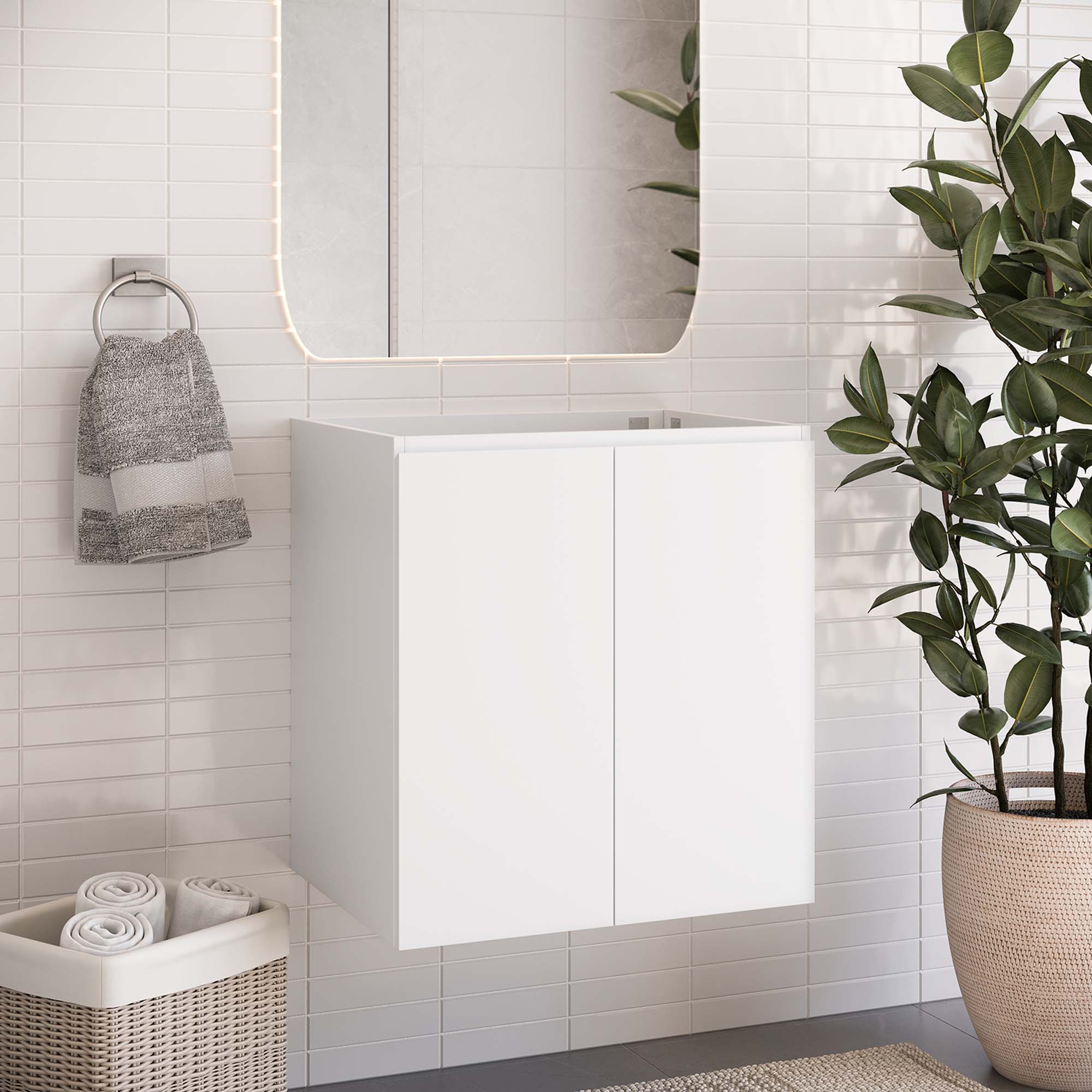 Bryn Wall-Mount Bathroom Cabinet Basin Not Included by Modway