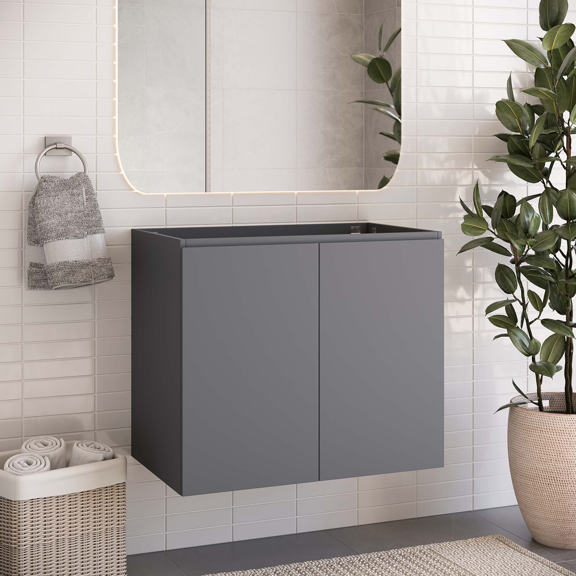 Bryn Wall-Mount Bathroom Cabinet Basin Not Included by Modway