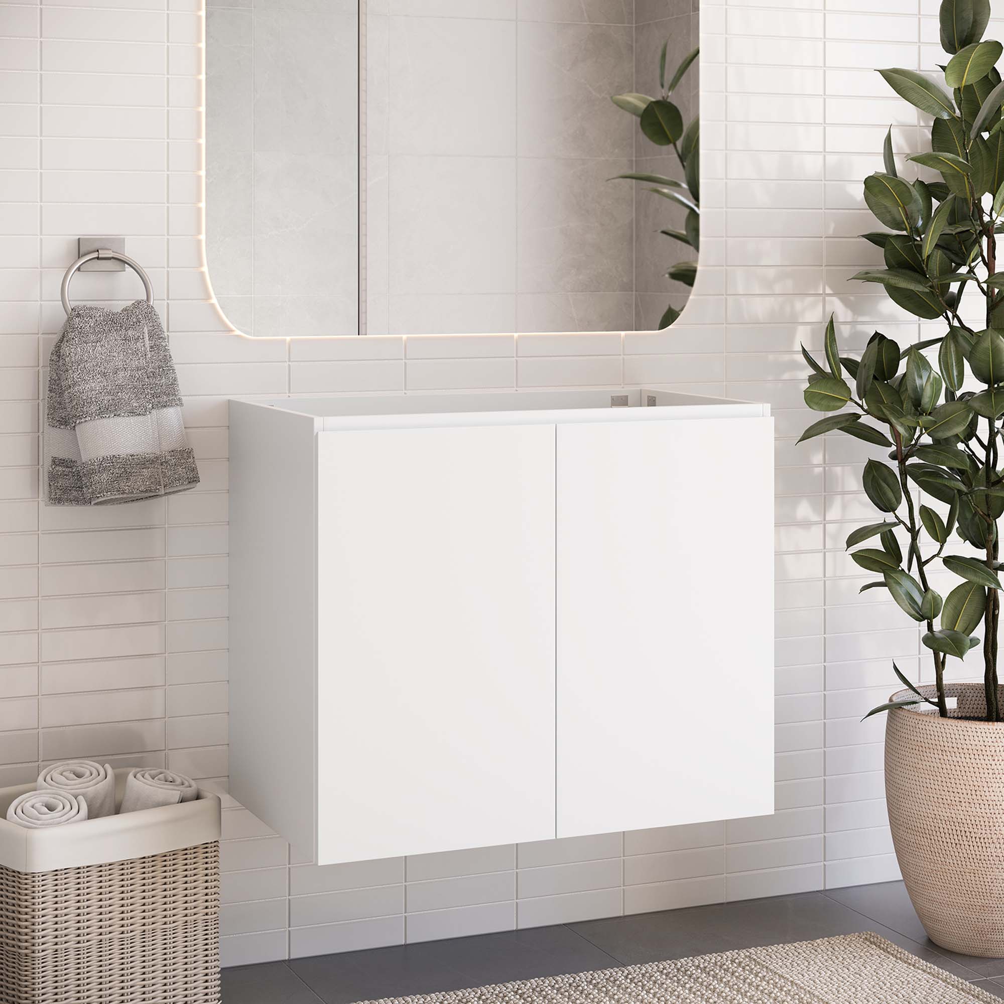 Bryn Wall-Mount Bathroom Cabinet Basin Not Included by Modway