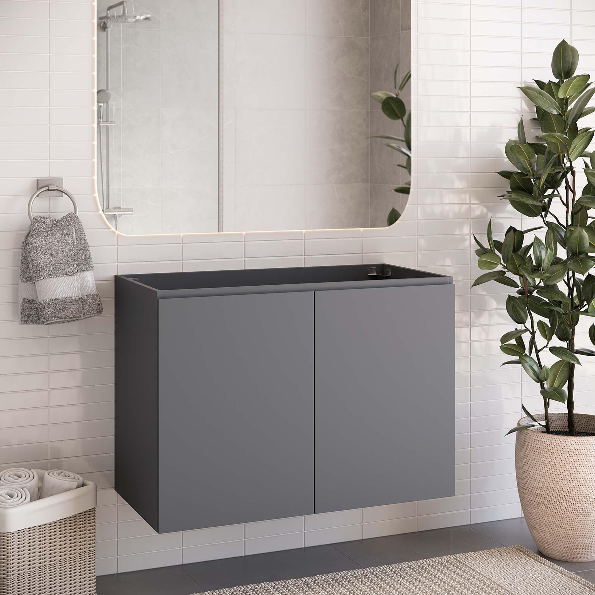 Bryn Wall-Mount Bathroom Cabinet Basin Not Included by Modway