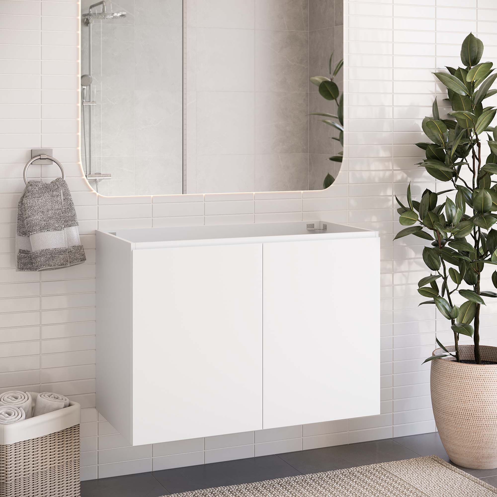 Bryn Wall-Mount Bathroom Cabinet Basin Not Included by Modway