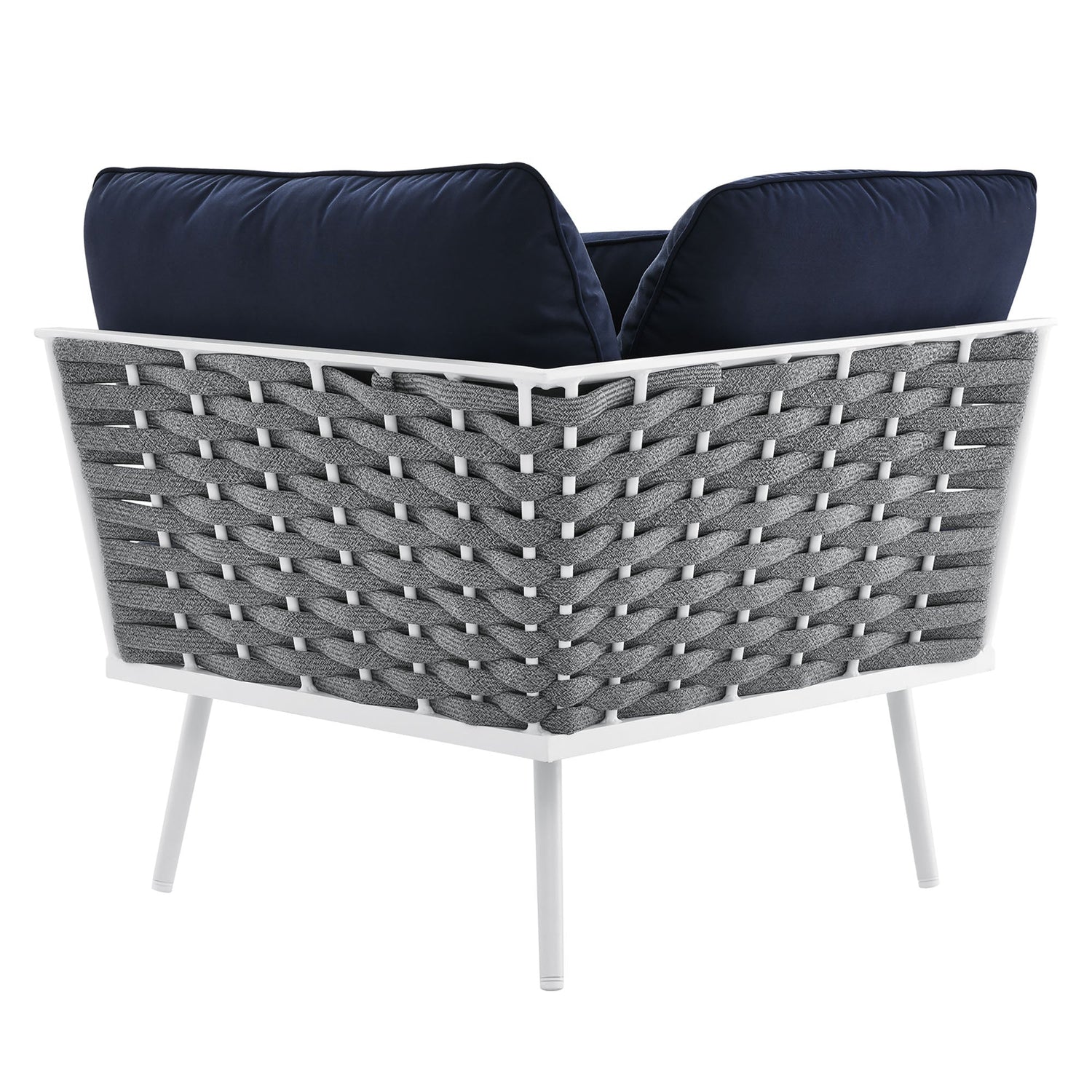 Stance Outdoor Patio Aluminum Corner Chair by Modway
