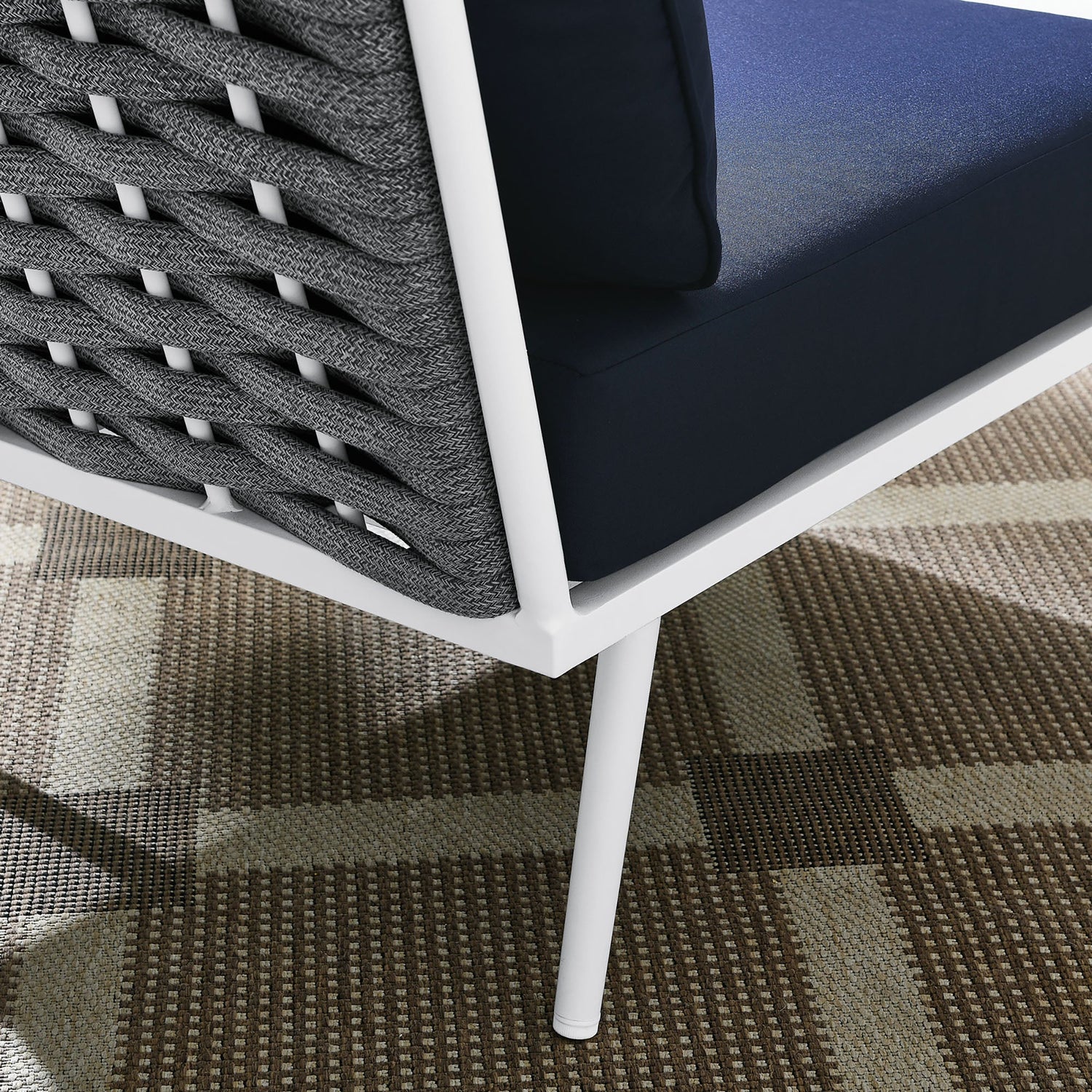 Stance Outdoor Patio Aluminum Corner Chair by Modway