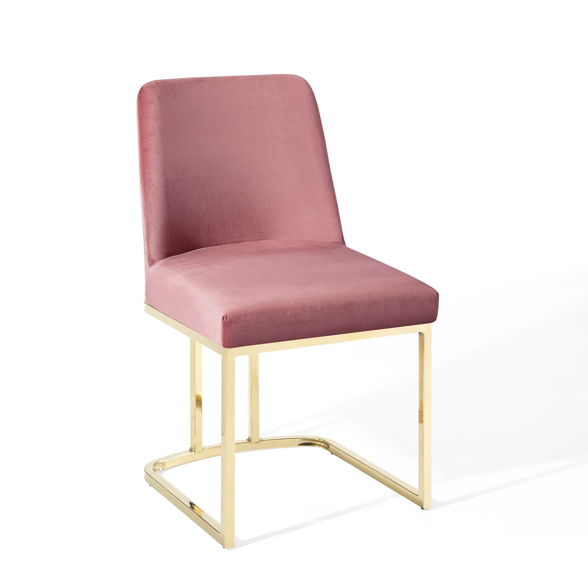 Amplify Sled Base Performance Velvet Dining Chairs - Set of 2 by Modway