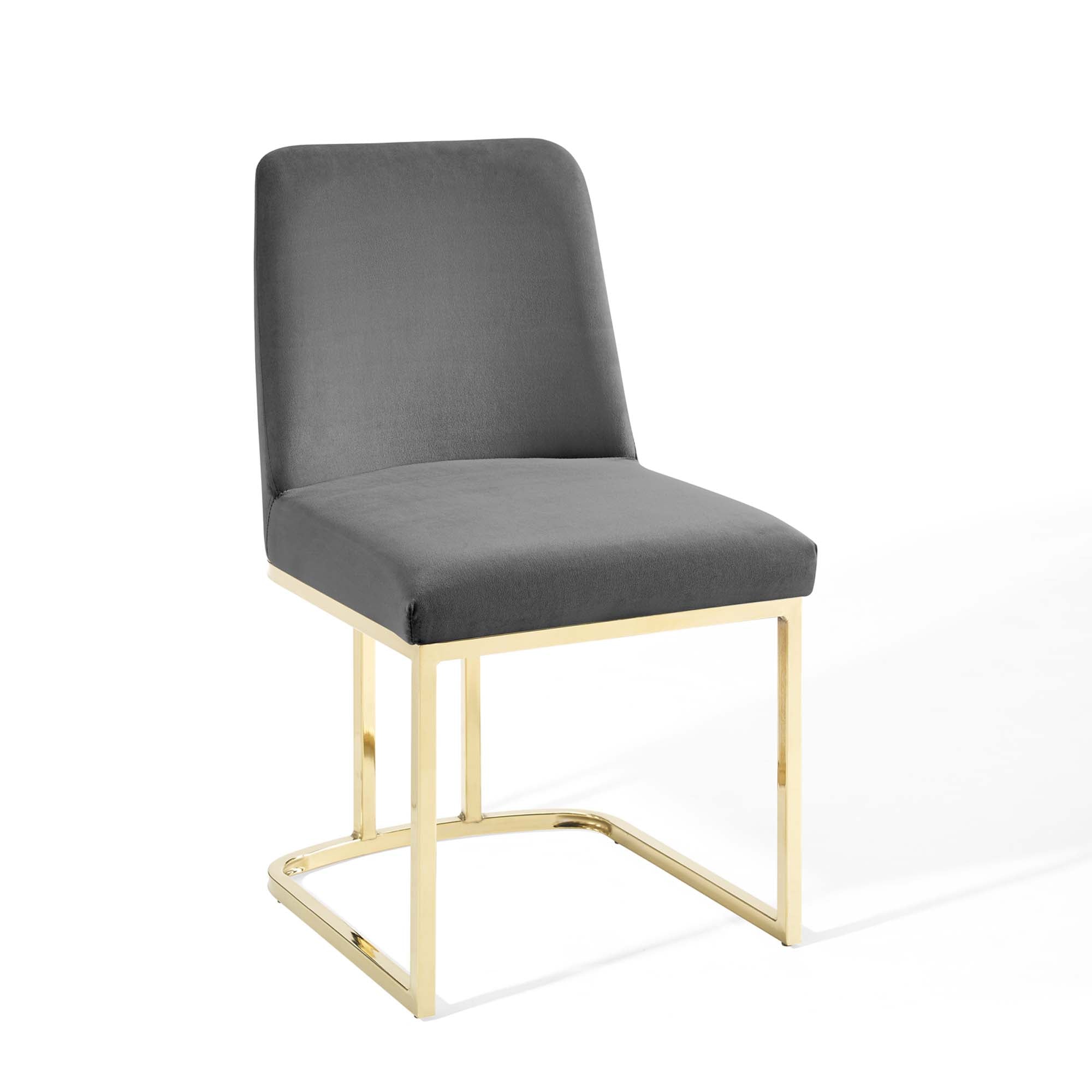Amplify Sled Base Performance Velvet Dining Chairs - Set of 2 by Modway
