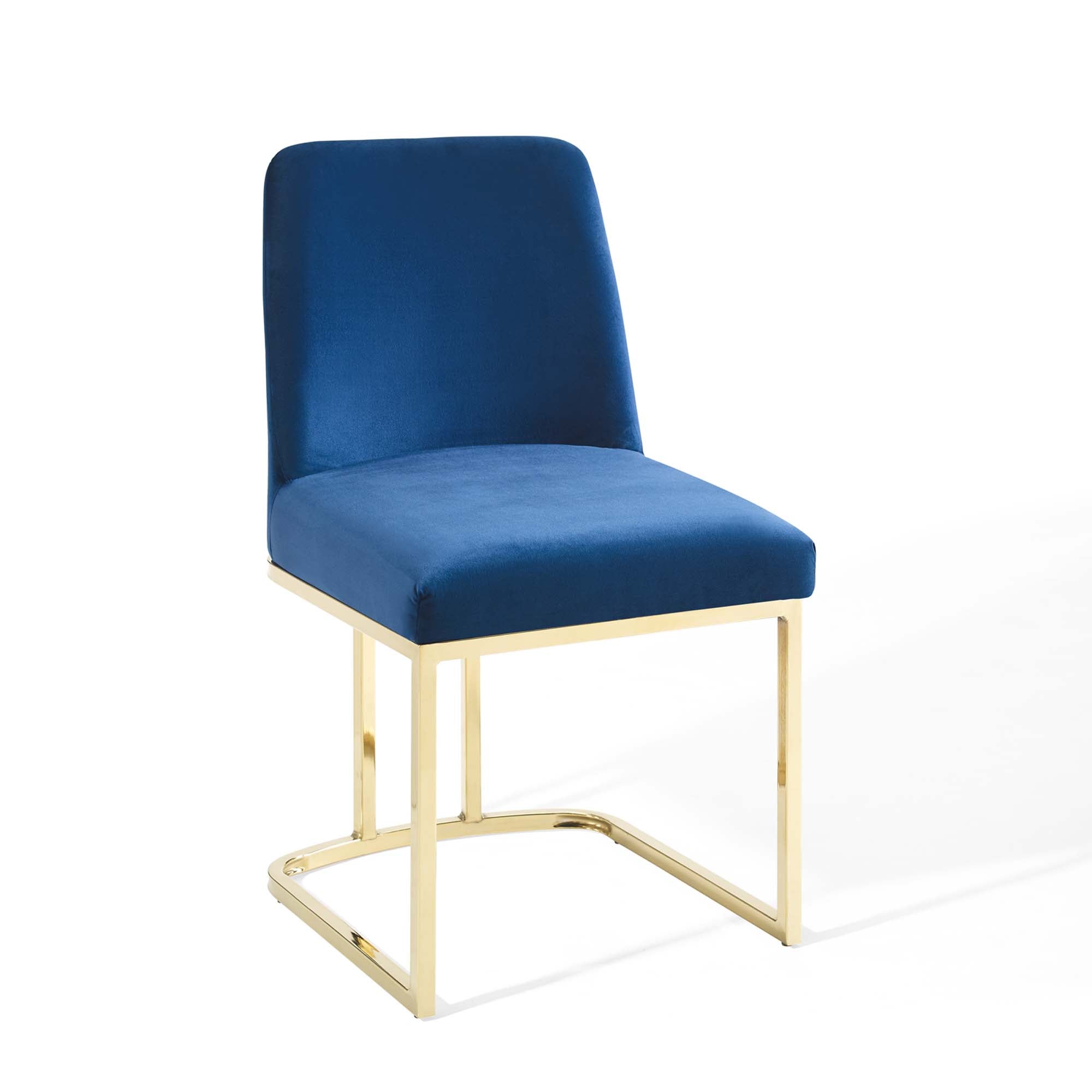 Amplify Sled Base Performance Velvet Dining Chairs - Set of 2 by Modway