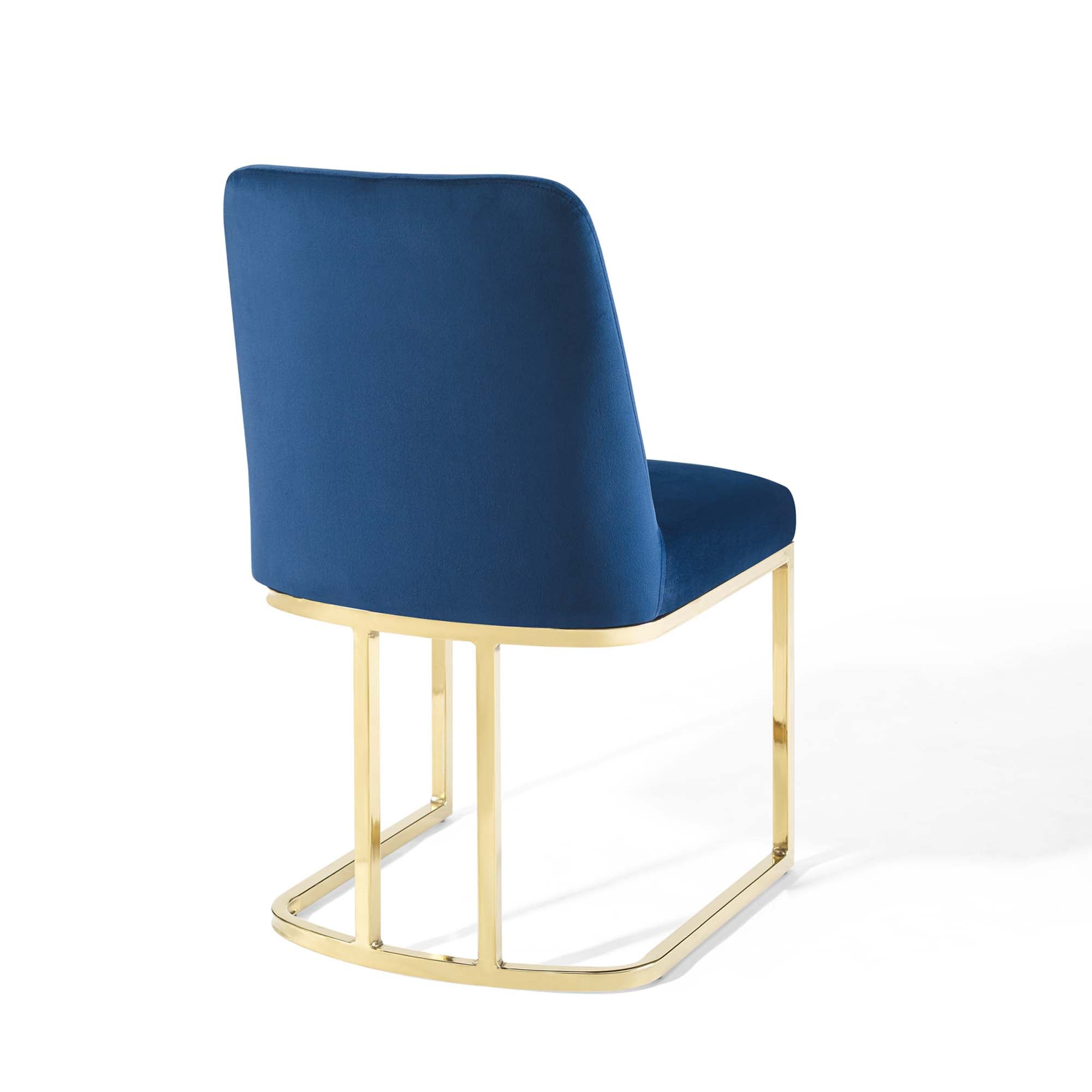 Amplify Sled Base Performance Velvet Dining Chairs - Set of 2 by Modway