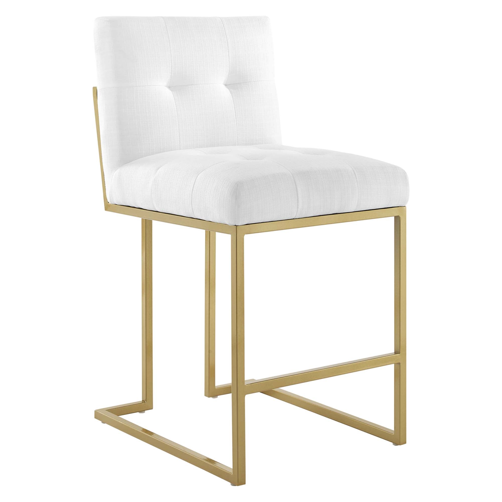 Privy Counter Stool Upholstered Fabric Set of 2 by Modway