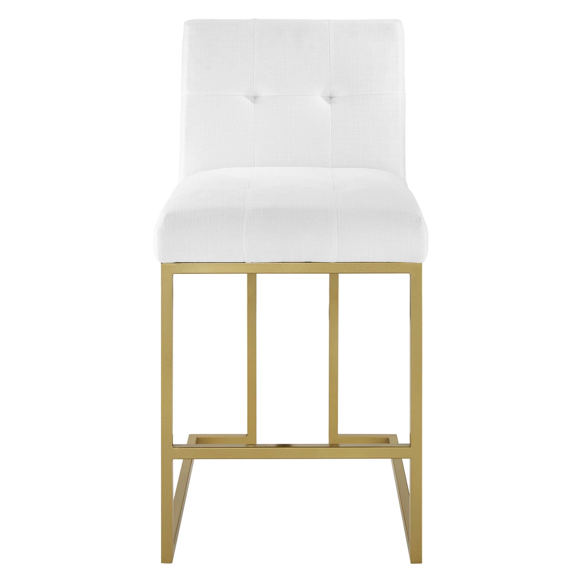Privy Counter Stool Upholstered Fabric Set of 2 by Modway