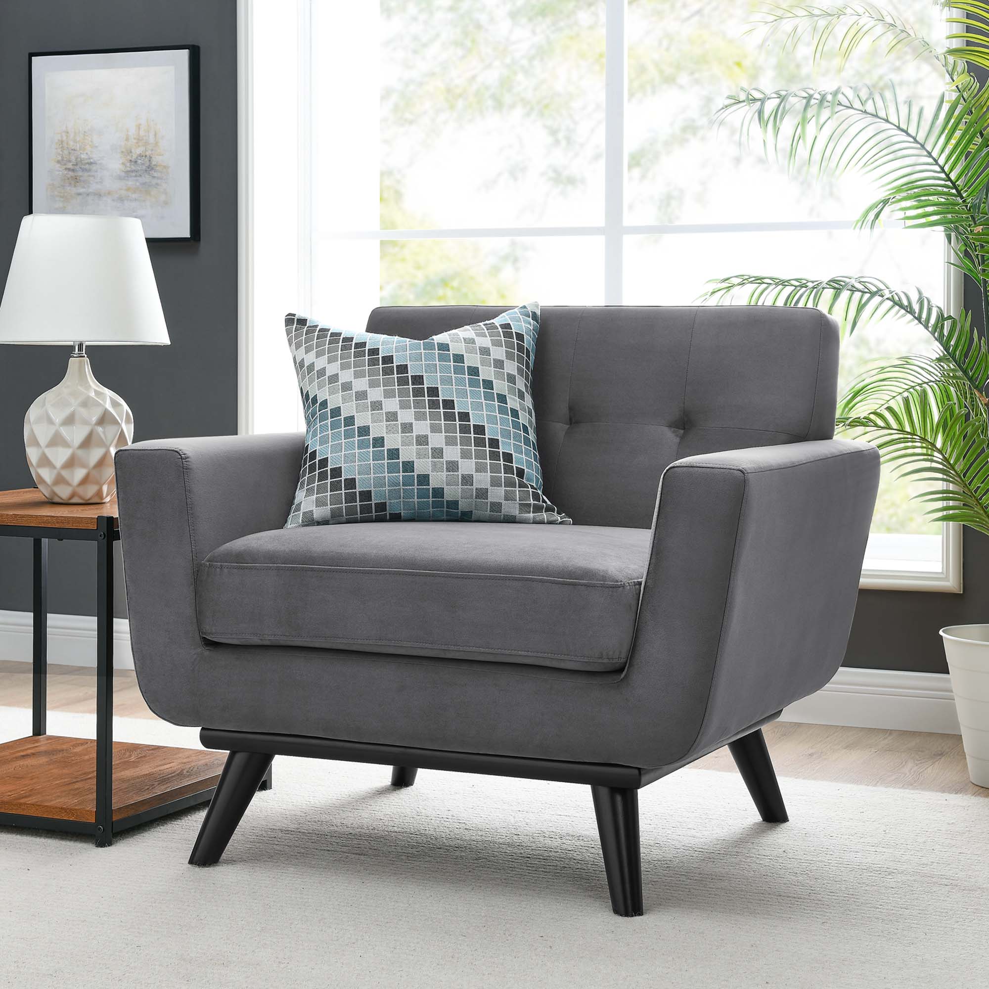 Engage Performance Velvet Armchair by Modway