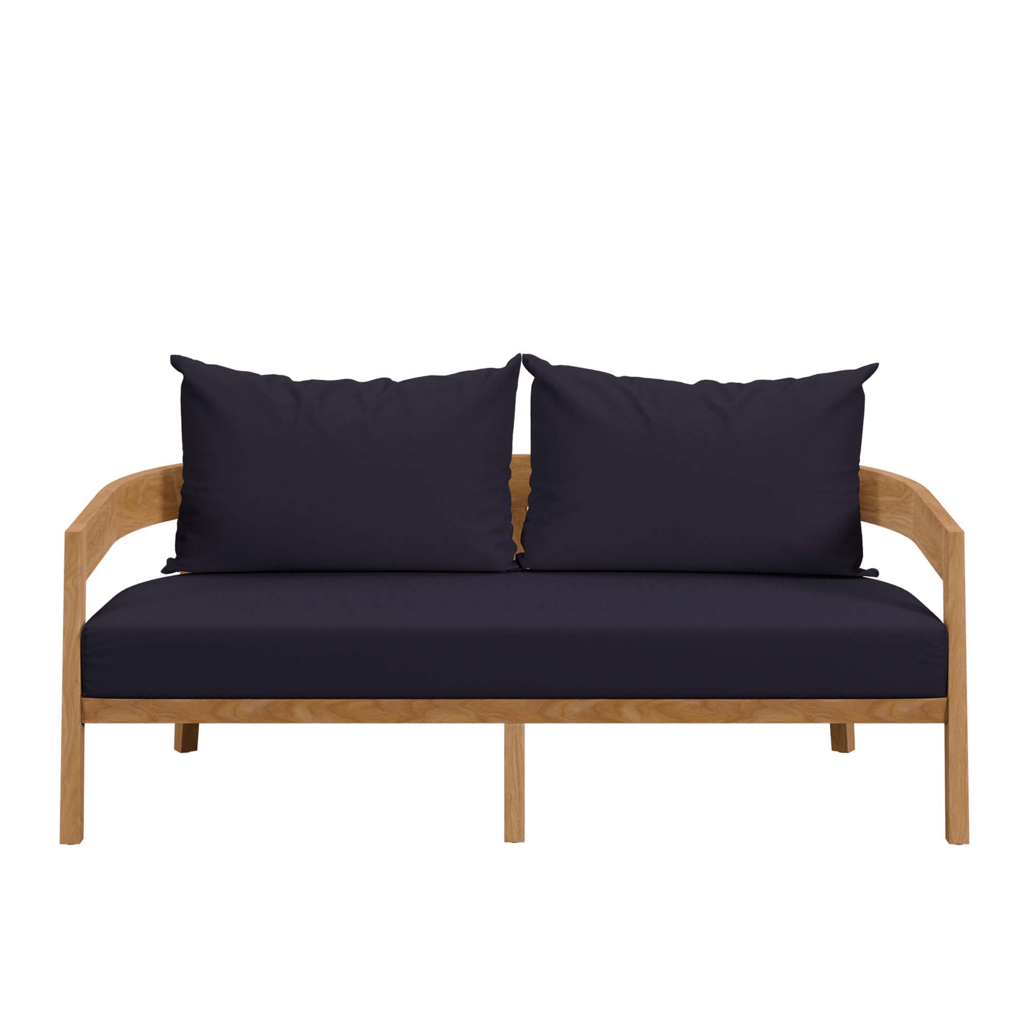 Brisbane Teak Wood Outdoor Patio Loveseat by Modway